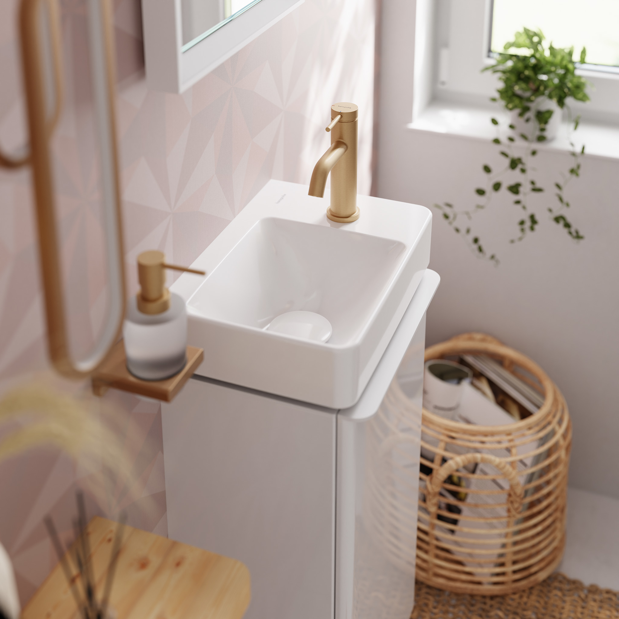 hansgrohe Basin mixer hansgrohe 73305140 tecturis s 80 bronze