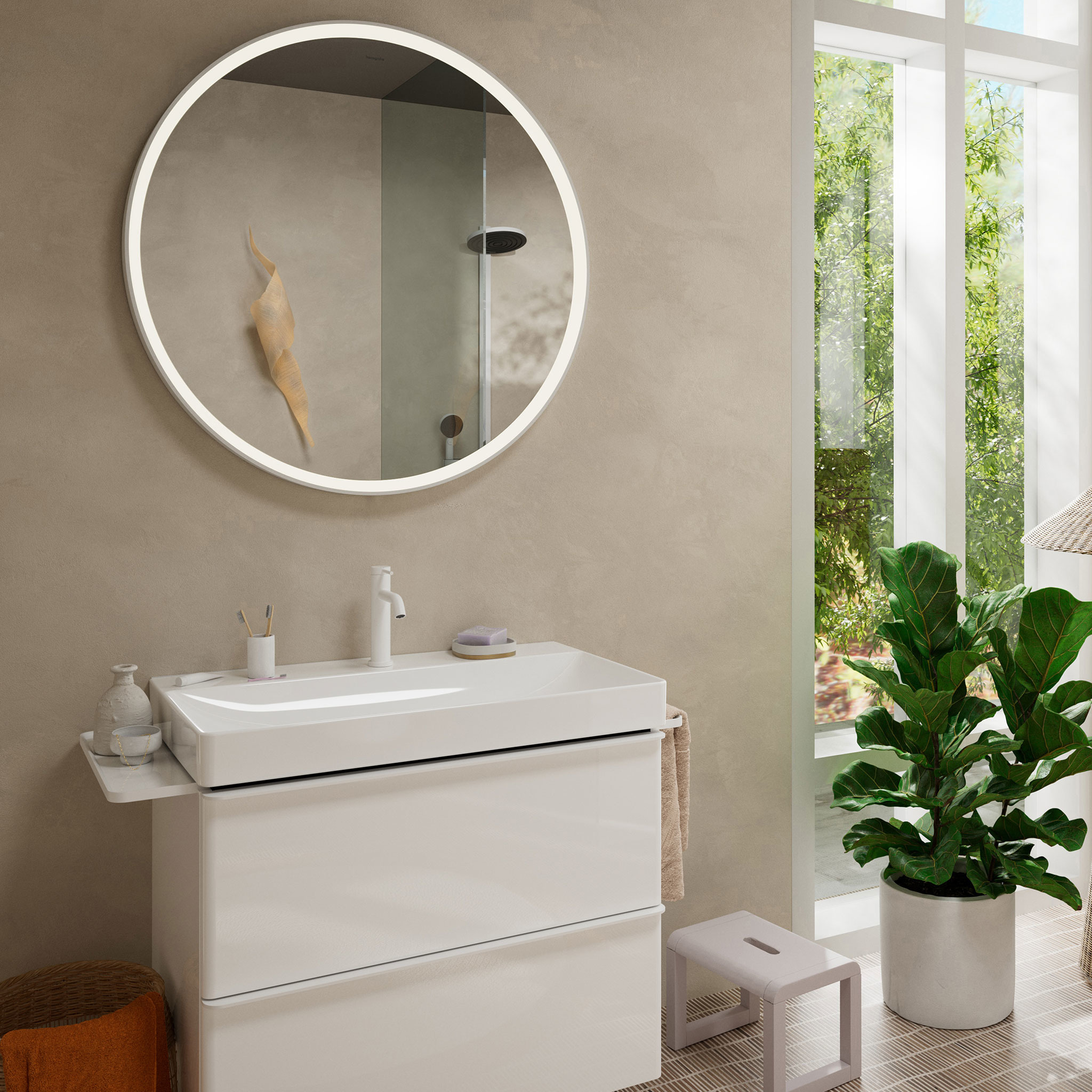 hansgrohe Basin mixer hansgrohe 73318700 tecturis s 110 white