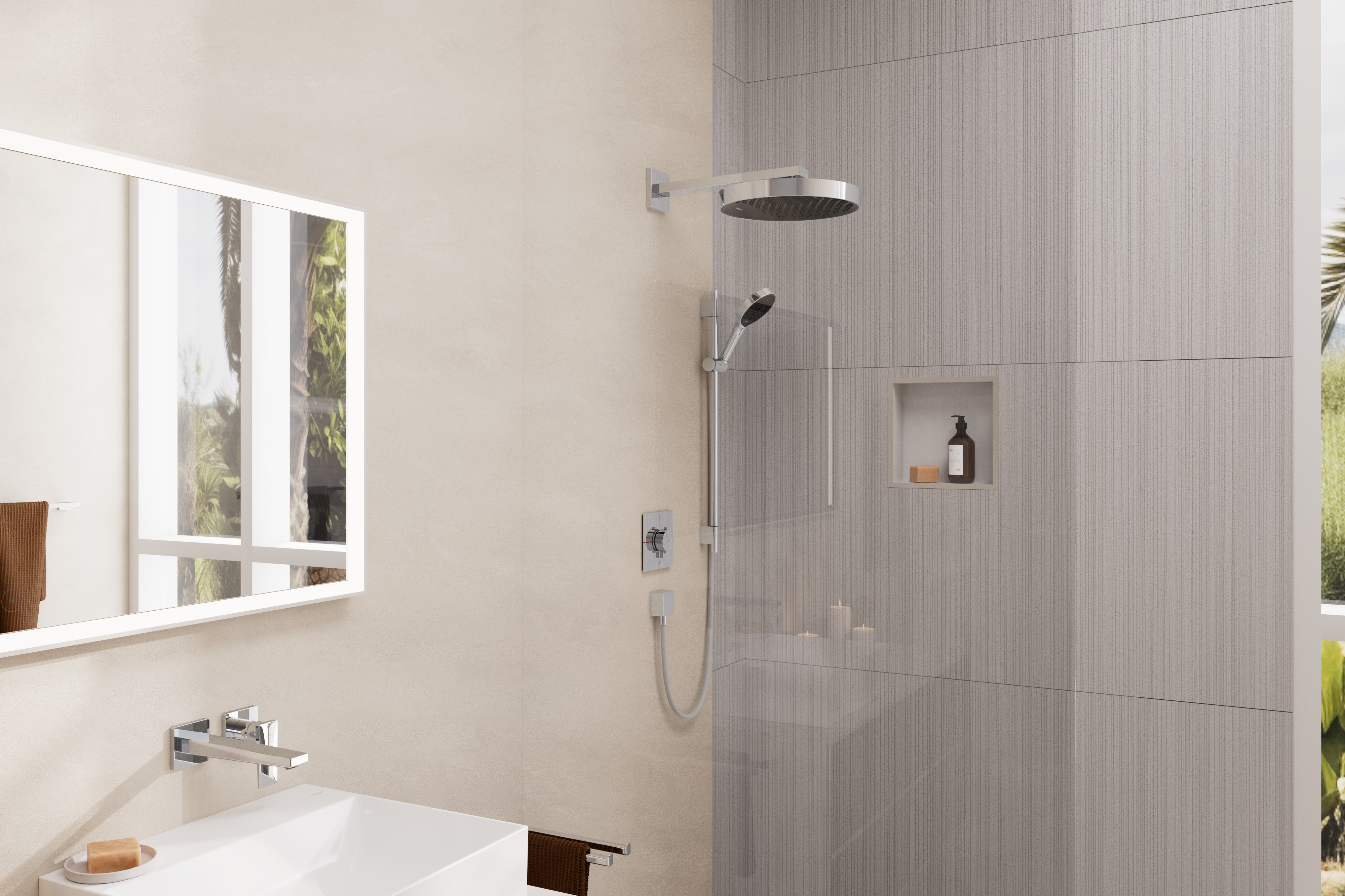hansgrohe Suihkusetti hansgrohe 28746000 rainfinity 130 eco kr