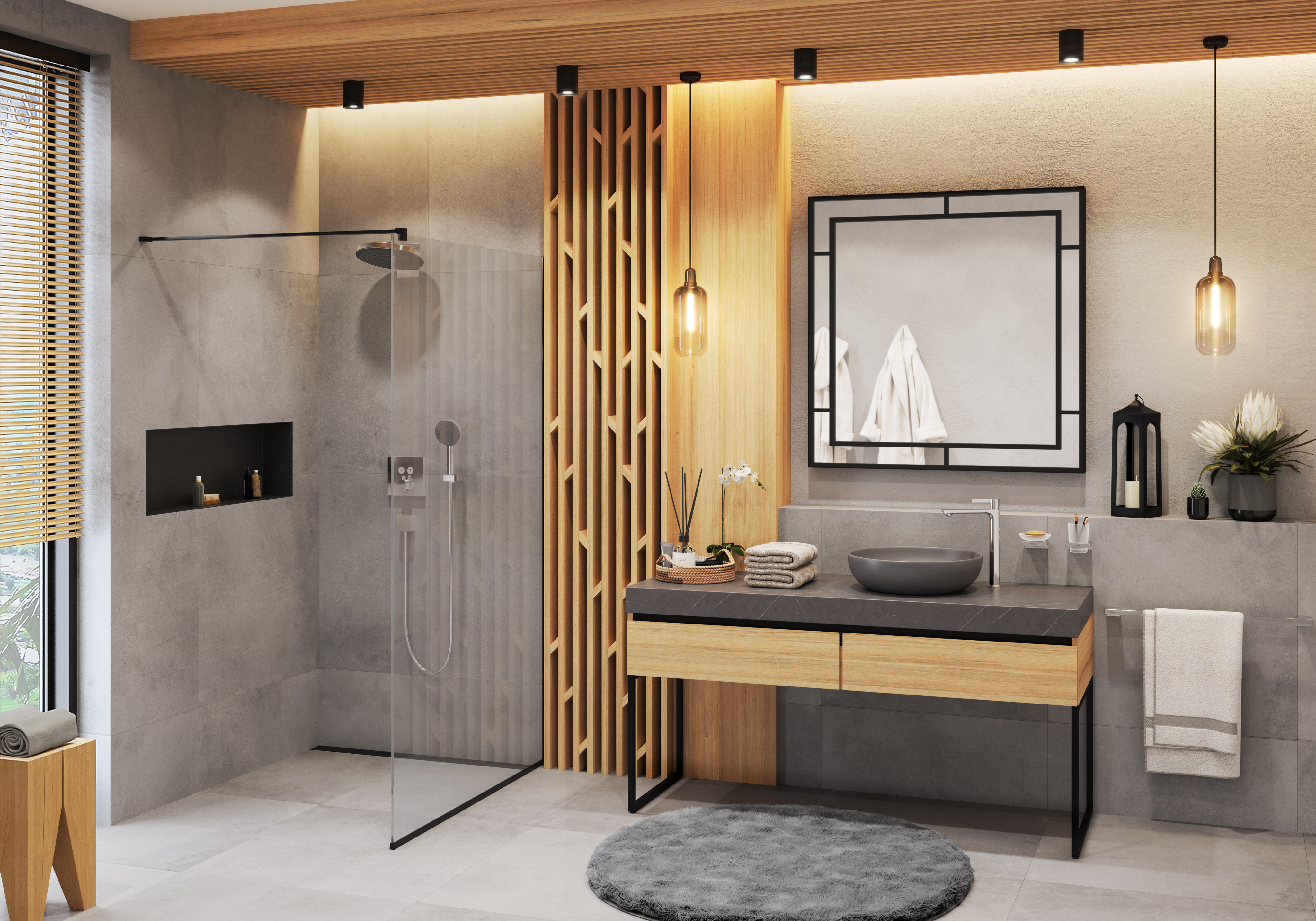 hansgrohe Inbygnad vinkel hansgrohe pulsify for ohs 260 krom