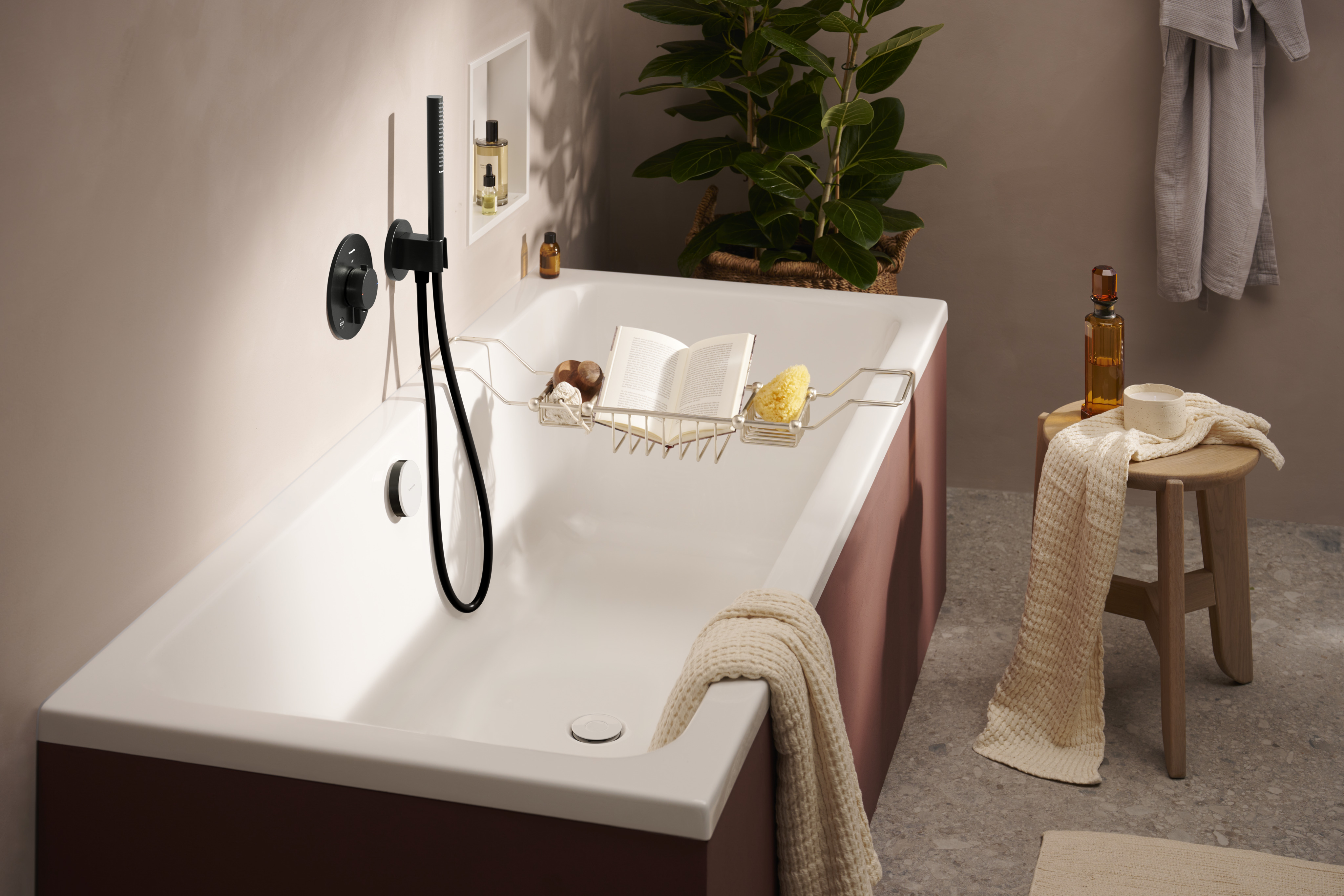hansgrohe Shower support hansgrohe 26888340 fixfit s musta
