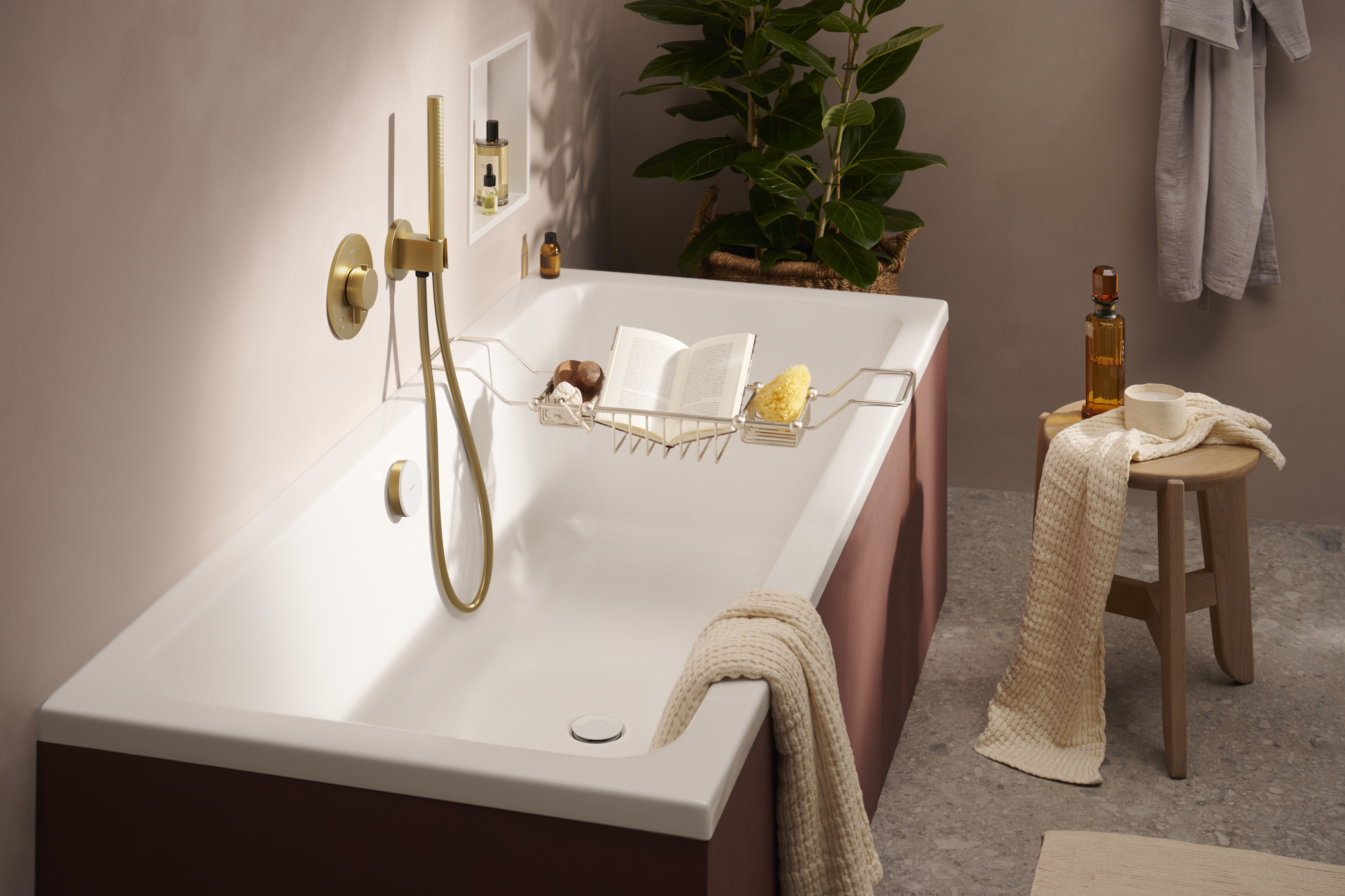 hansgrohe Duschhållare hansgrohe 26888140 fixfit s pronssi