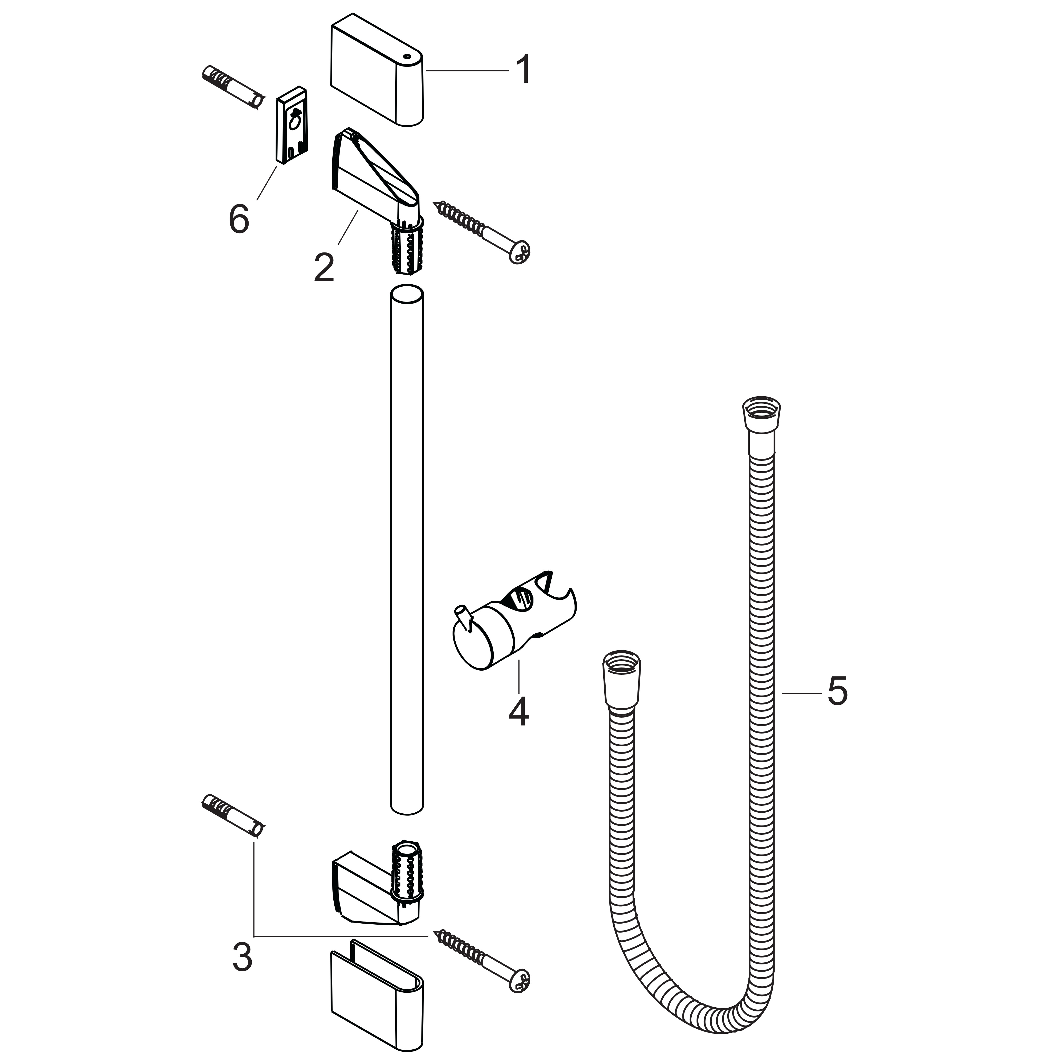 hansgrohe Suihkutanko hansgrohe 27615000 unica'crometta 65cm