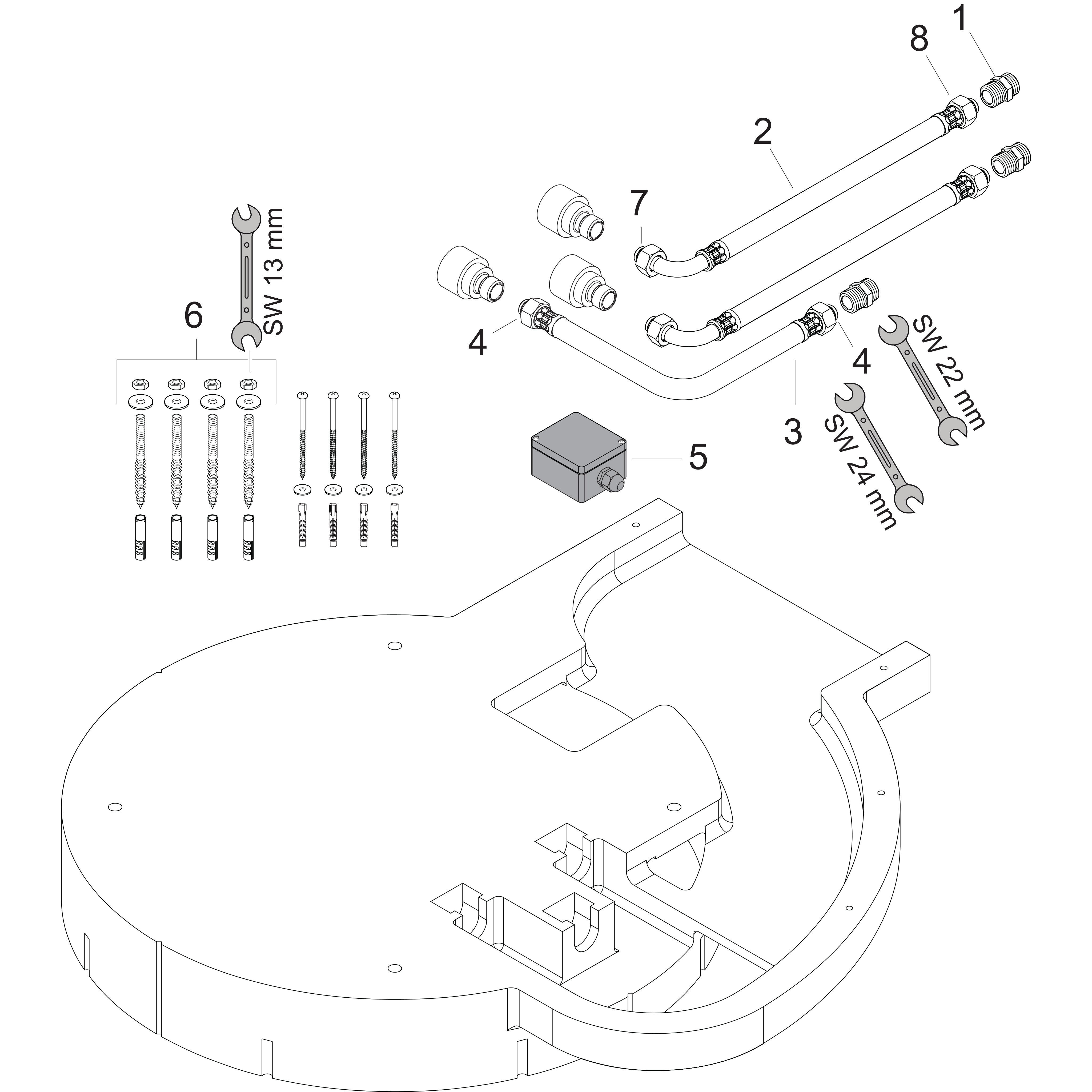 hansgrohe Concealed tap hansgrohe 28412180 rainmaker body