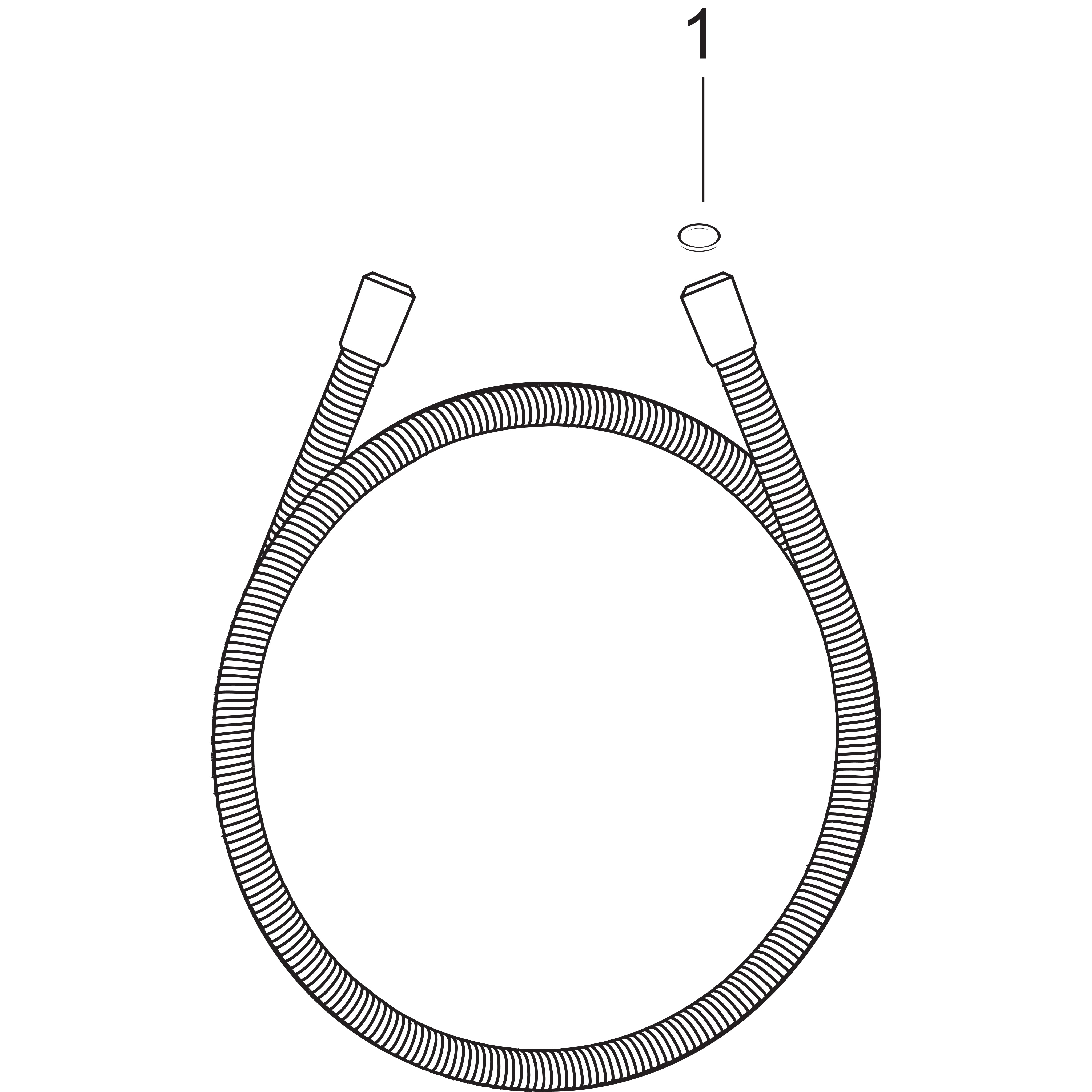 hansgrohe Duschslang hansgrohe 28136000 sensoflex 1,60m