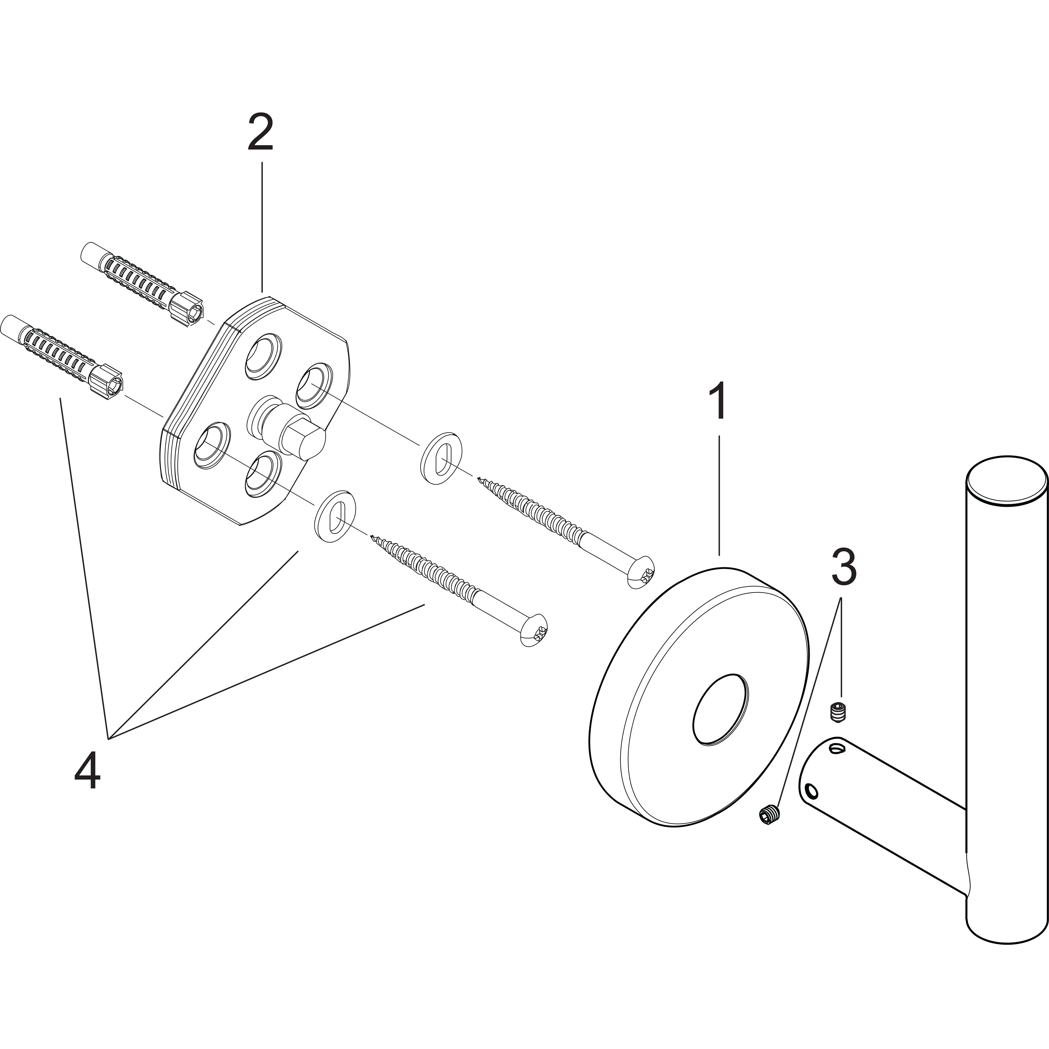 hansgrohe Vararulla teline hansgrohe 40517000 logis