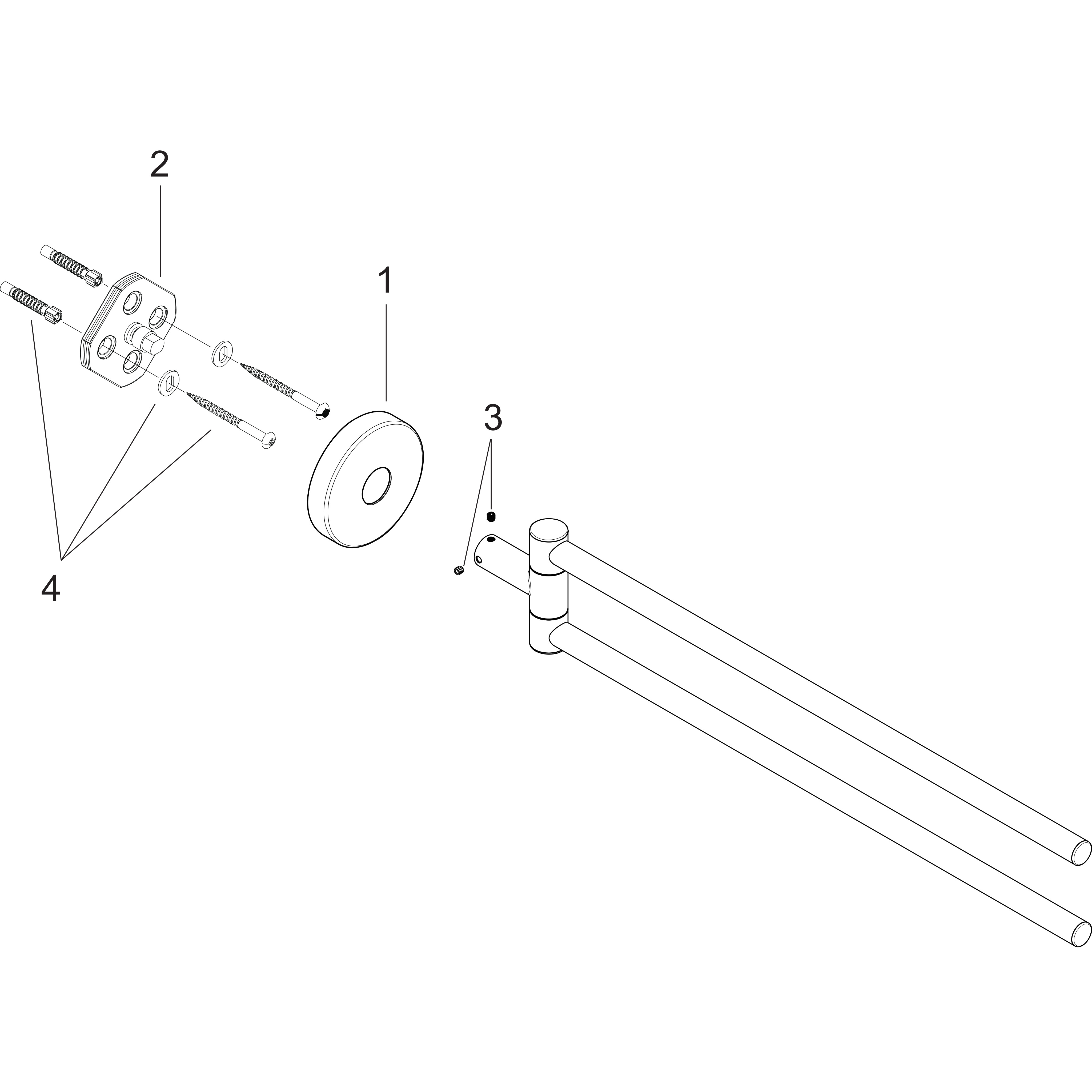 hansgrohe Pyyhetanko hansgrohe 40512000 logis