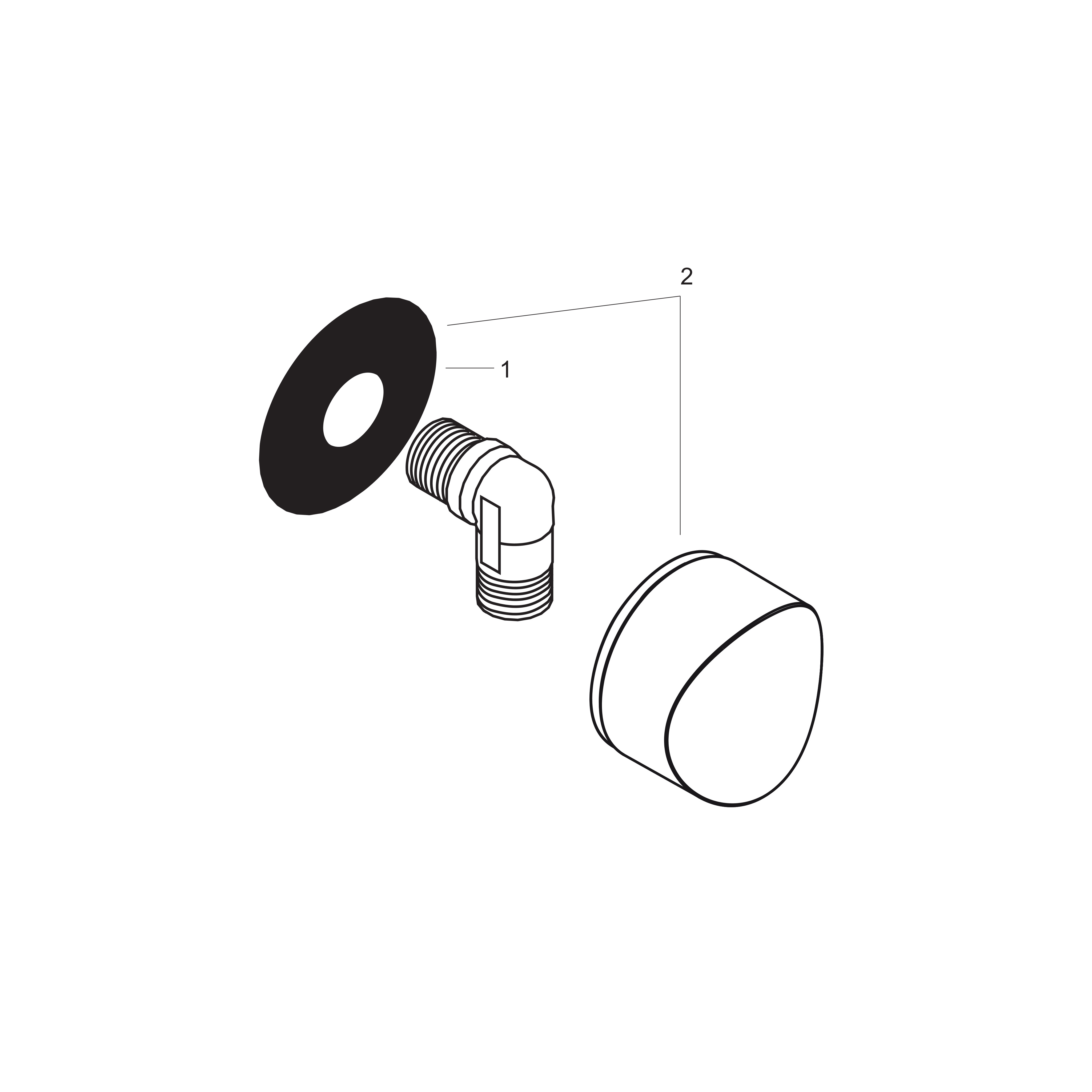 hansgrohe Wall outlet hansgrohe 27453000 fix fit