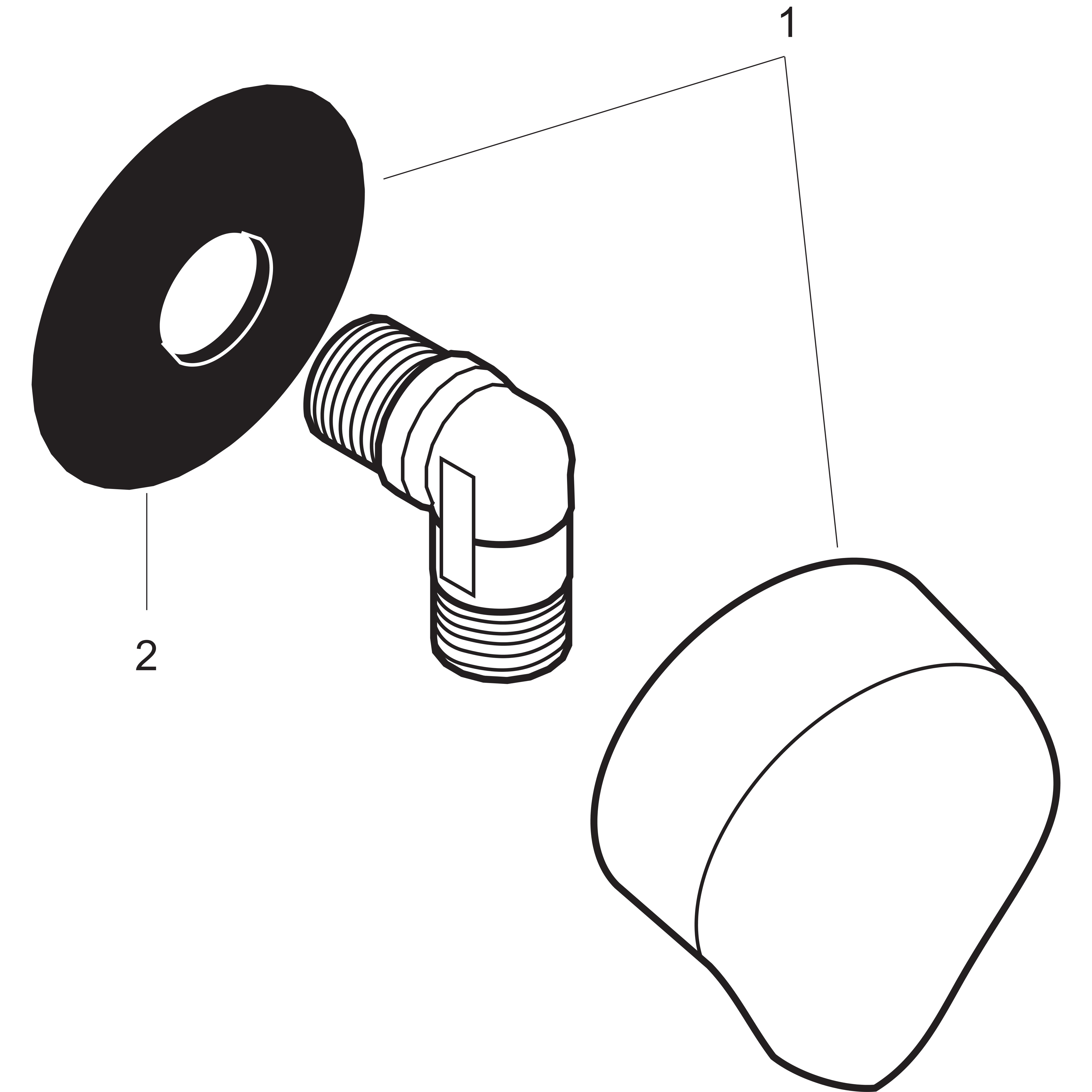 hansgrohe Wall outlet hansgrohe 27454000 fix fit