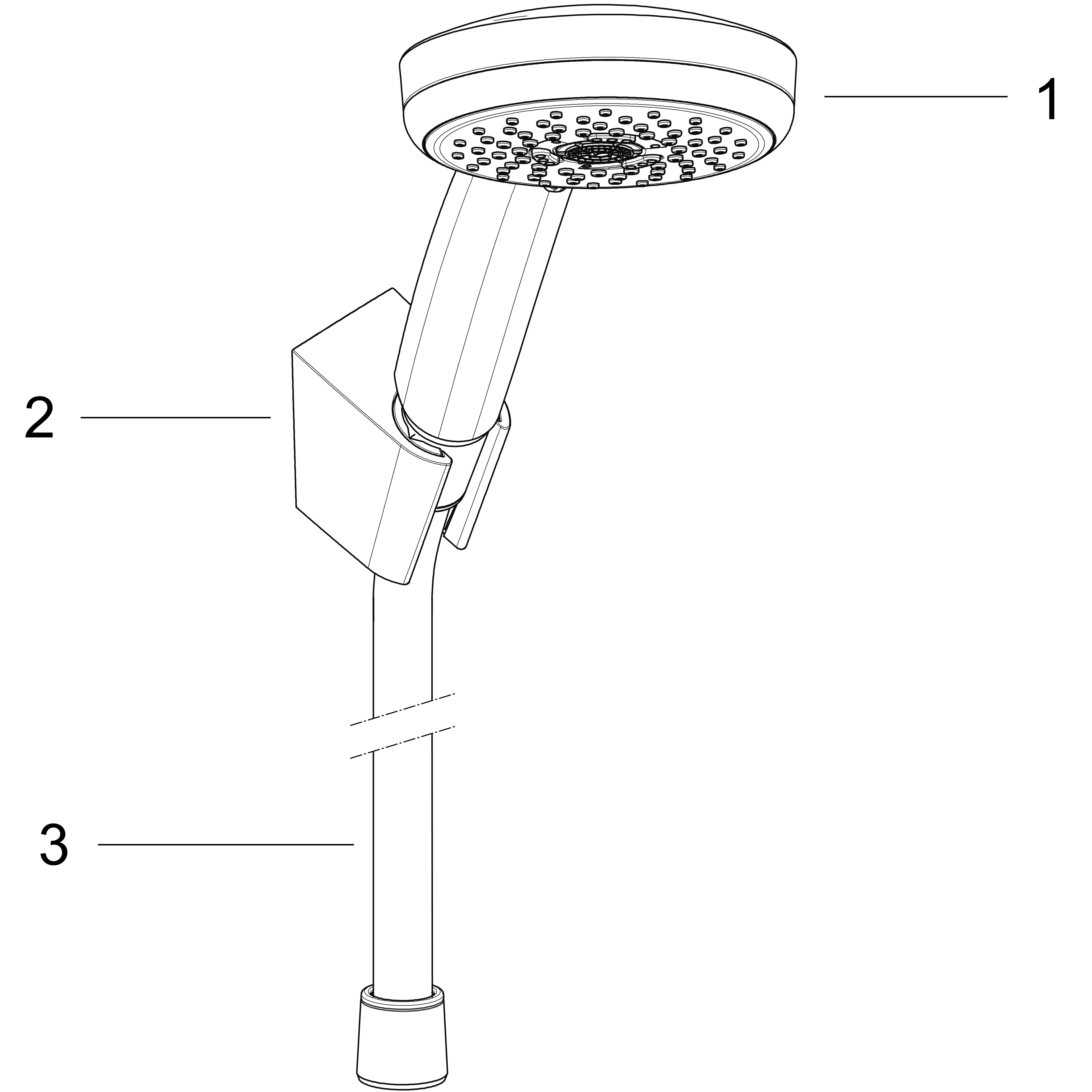 hansgrohe Käsisuihkusetti hansgrohe 27592000 croma 100 porter'c
