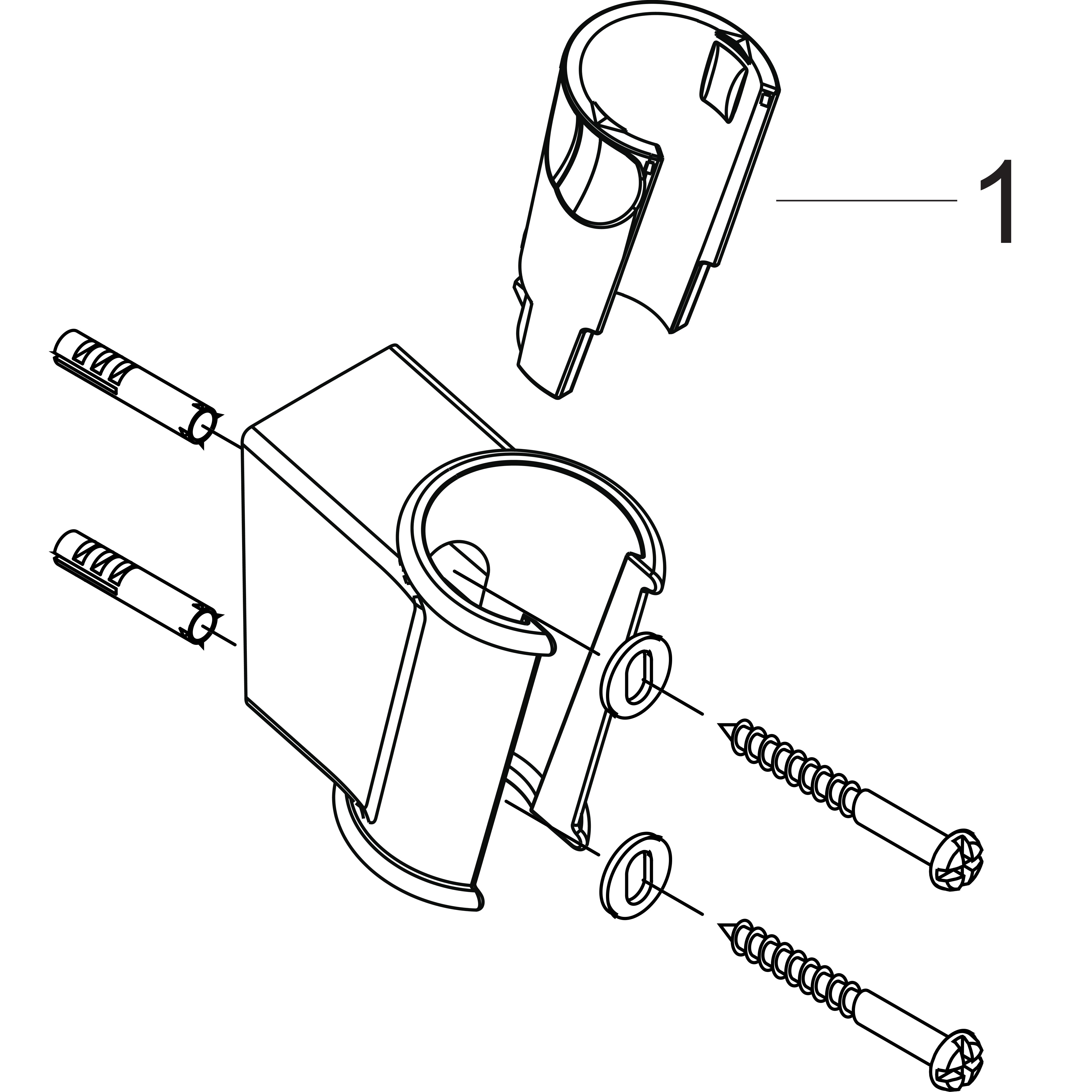hansgrohe Upphängare hansgrohe 28324000 porter'classic
