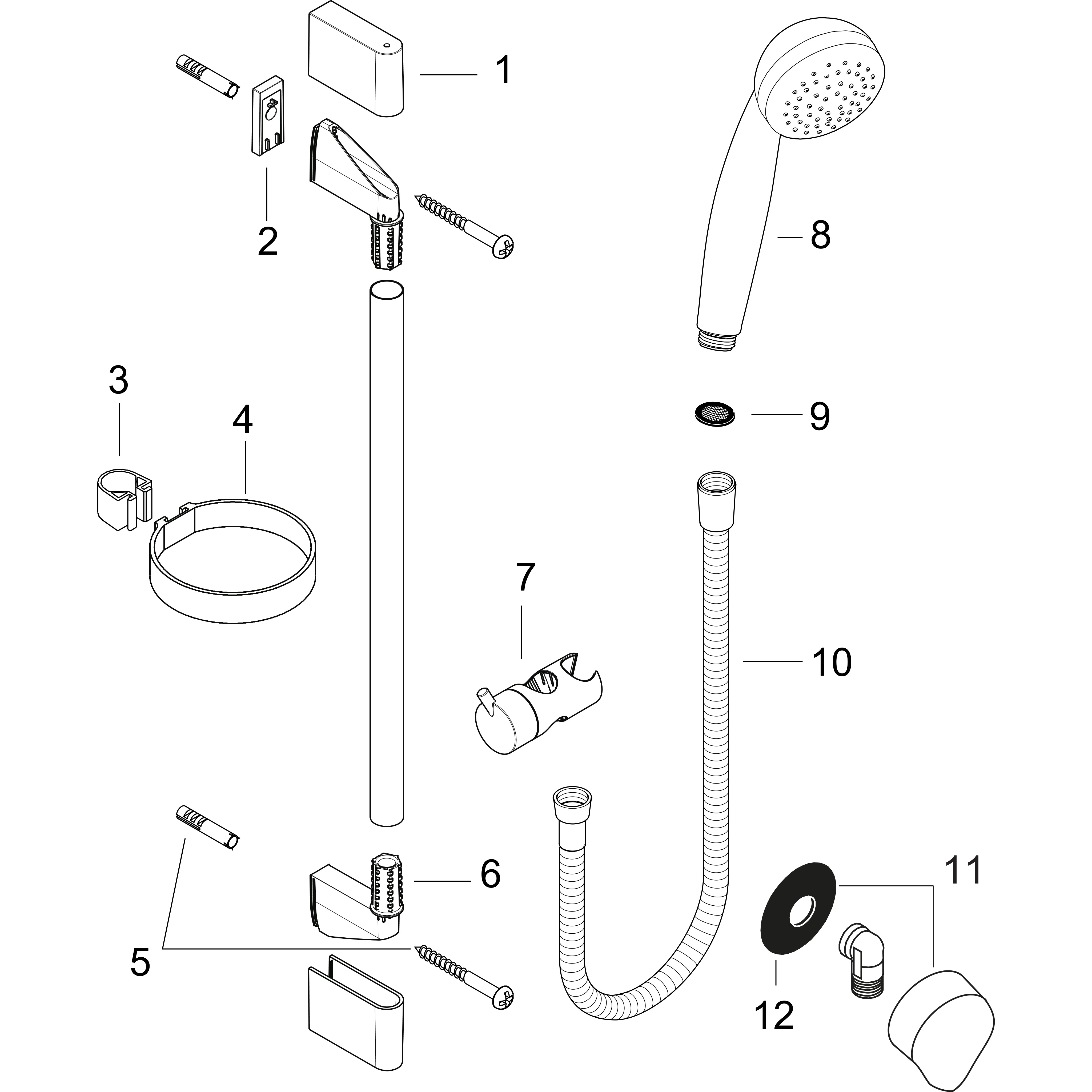 hansgrohe Suihkusetti hansgrohe 27652000 crometta85green/unica