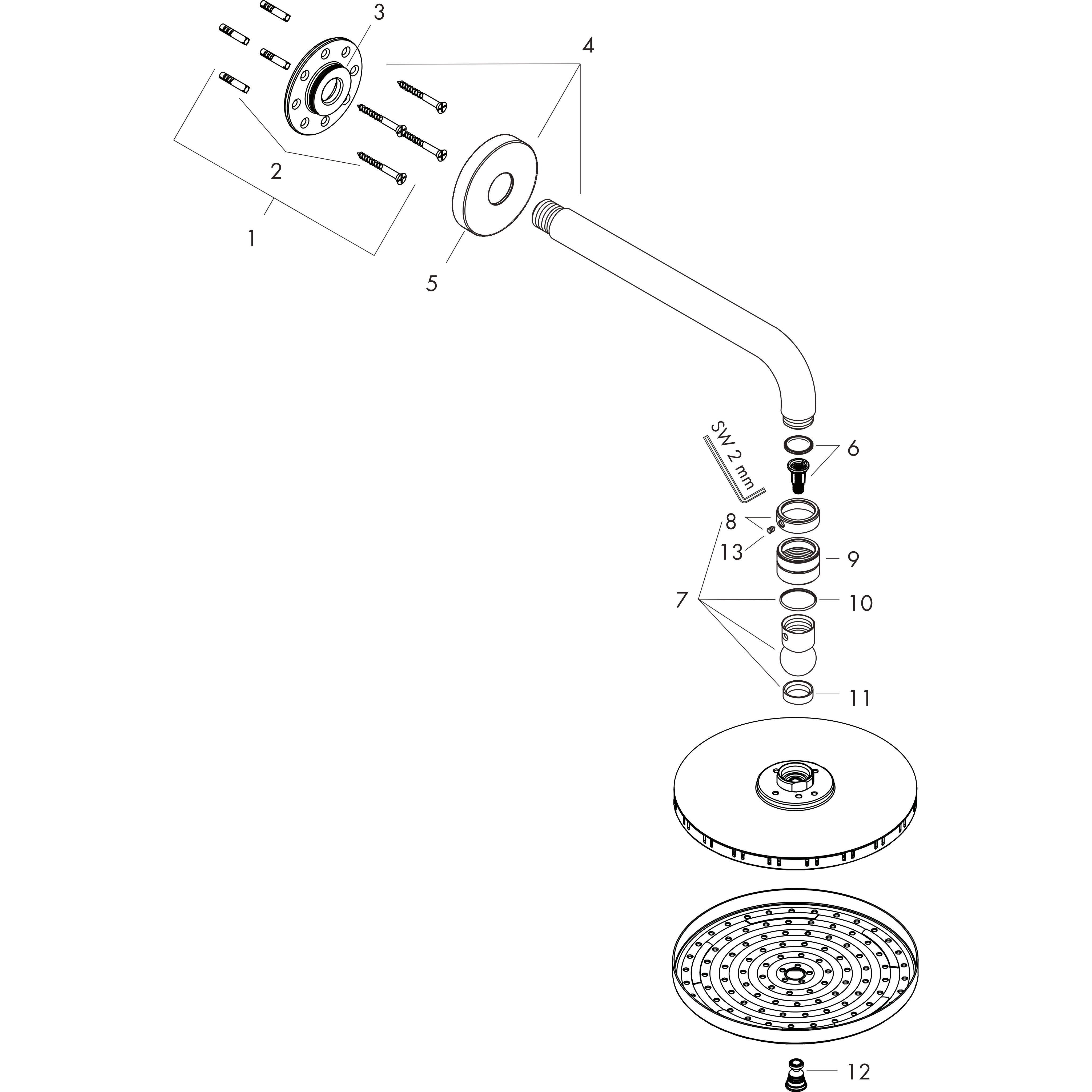 hansgrohe Takdusch hansgrohe 27474000 raindance