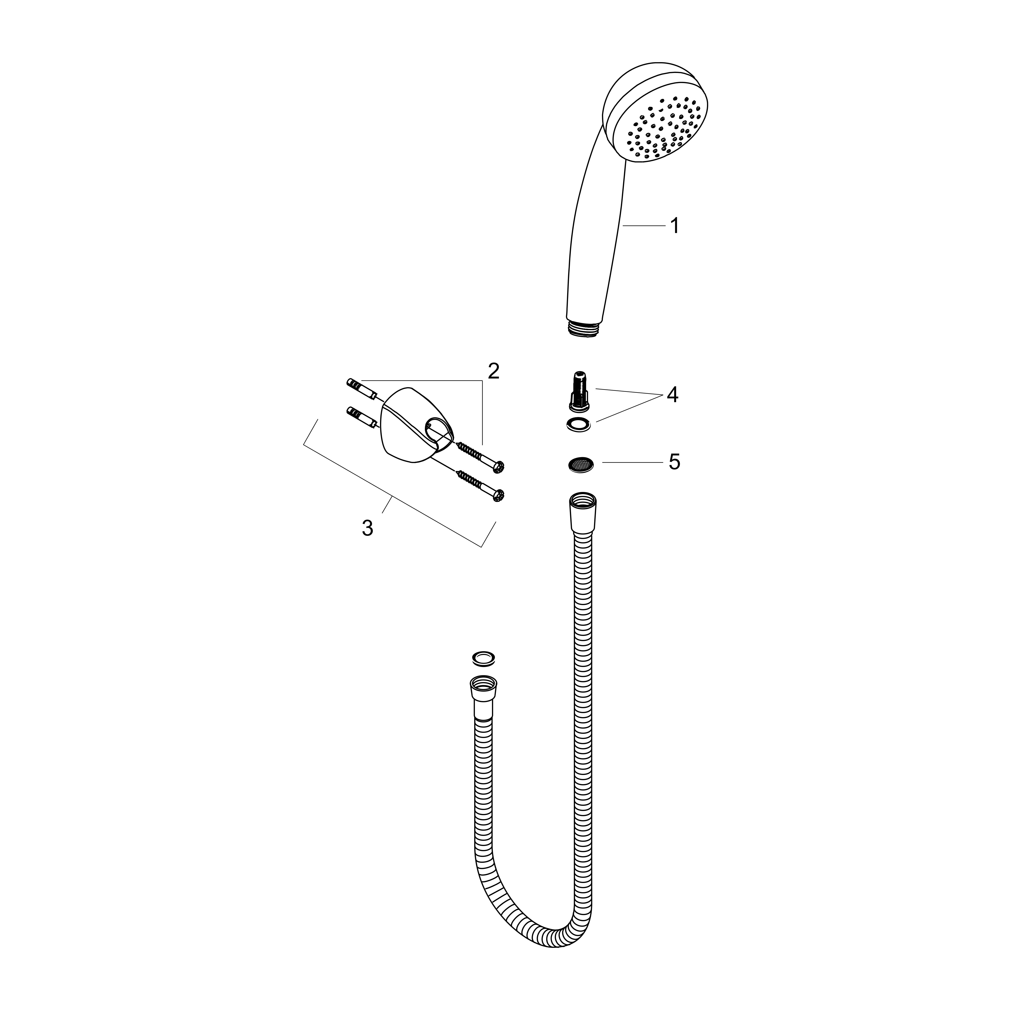hansgrohe Hand shower hansgrohe 27576000 crometta 85