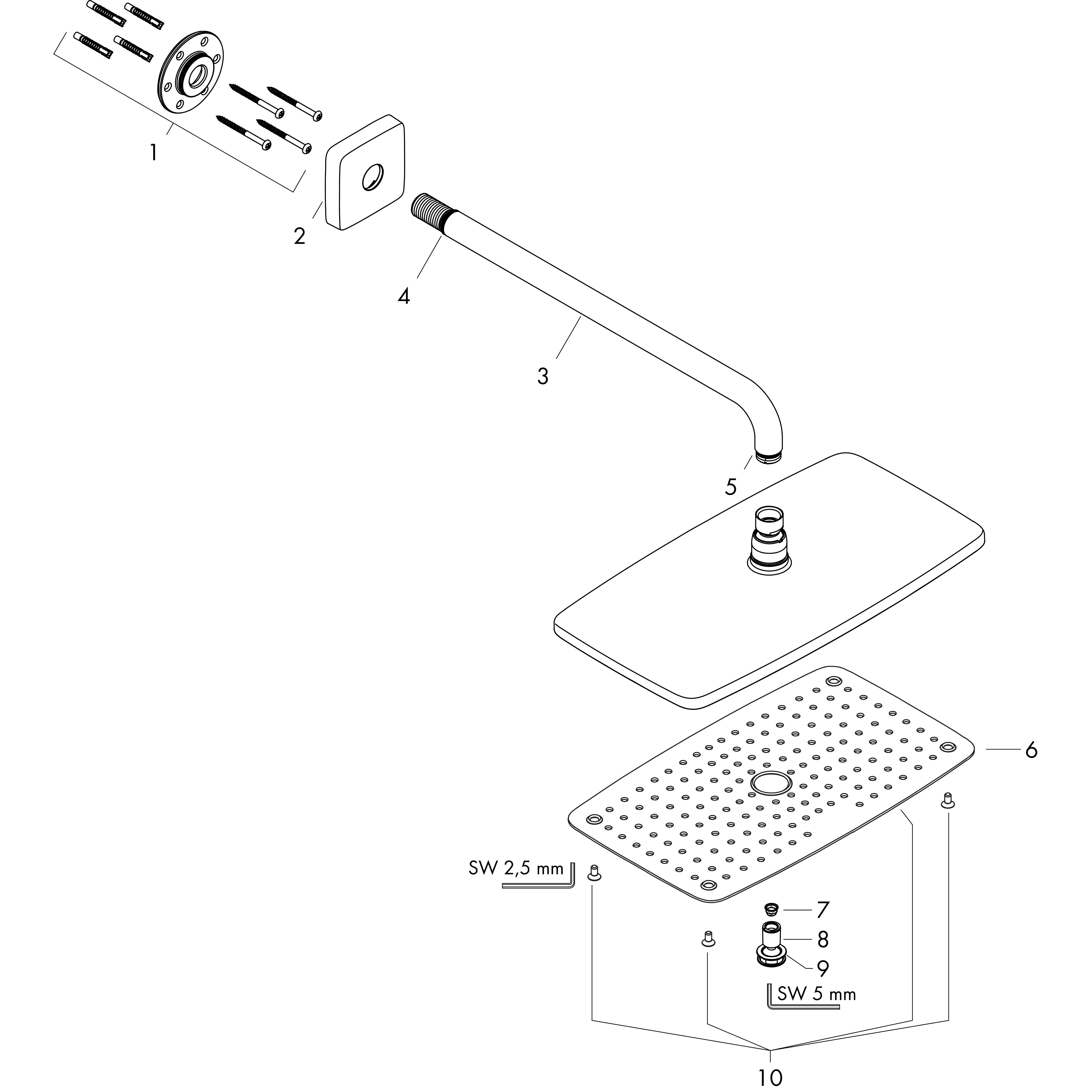 hansgrohe Concealed tap hansgrohe 27376000 raindance e 360 air 1
