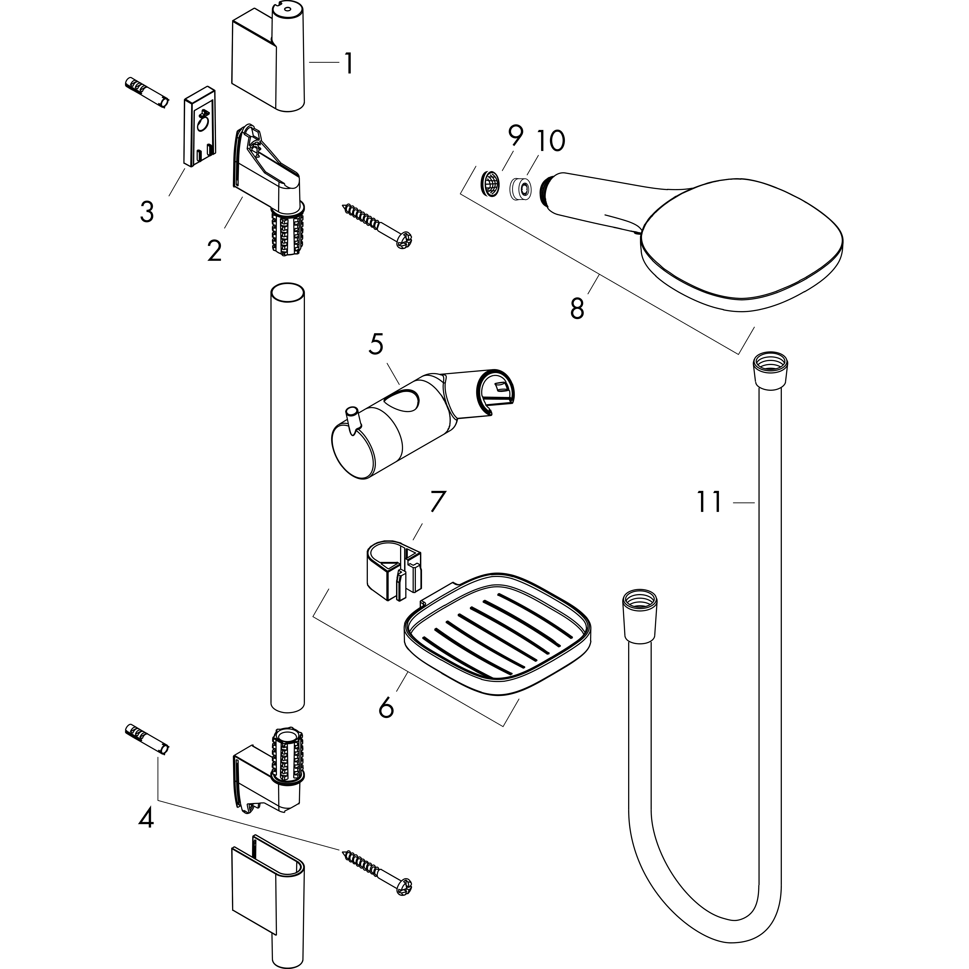 hansgrohe Suihkusetti hansgrohe 26623000 raindance select e120