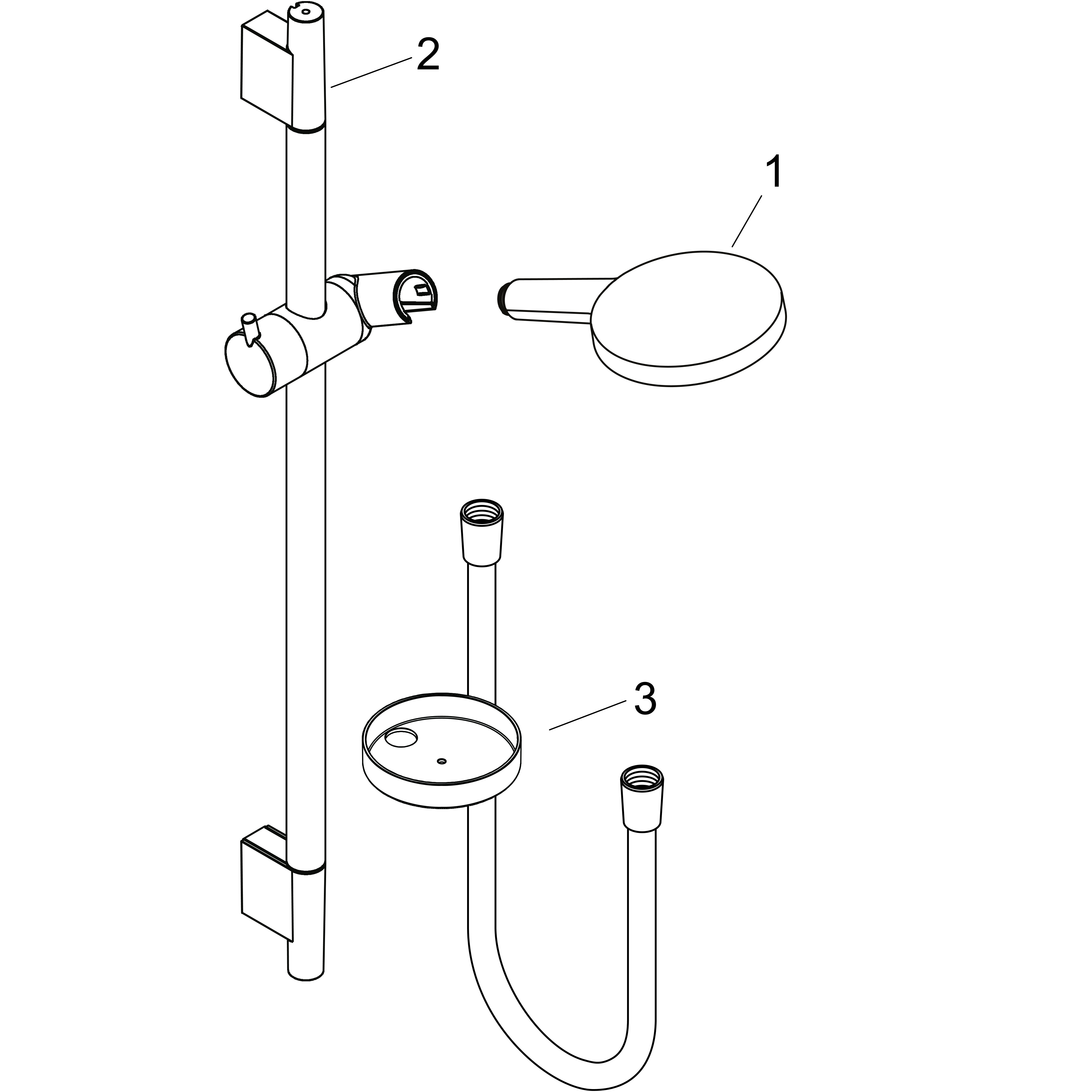hansgrohe Suihkusetti hansgrohe 26632000 select s 120 65cm