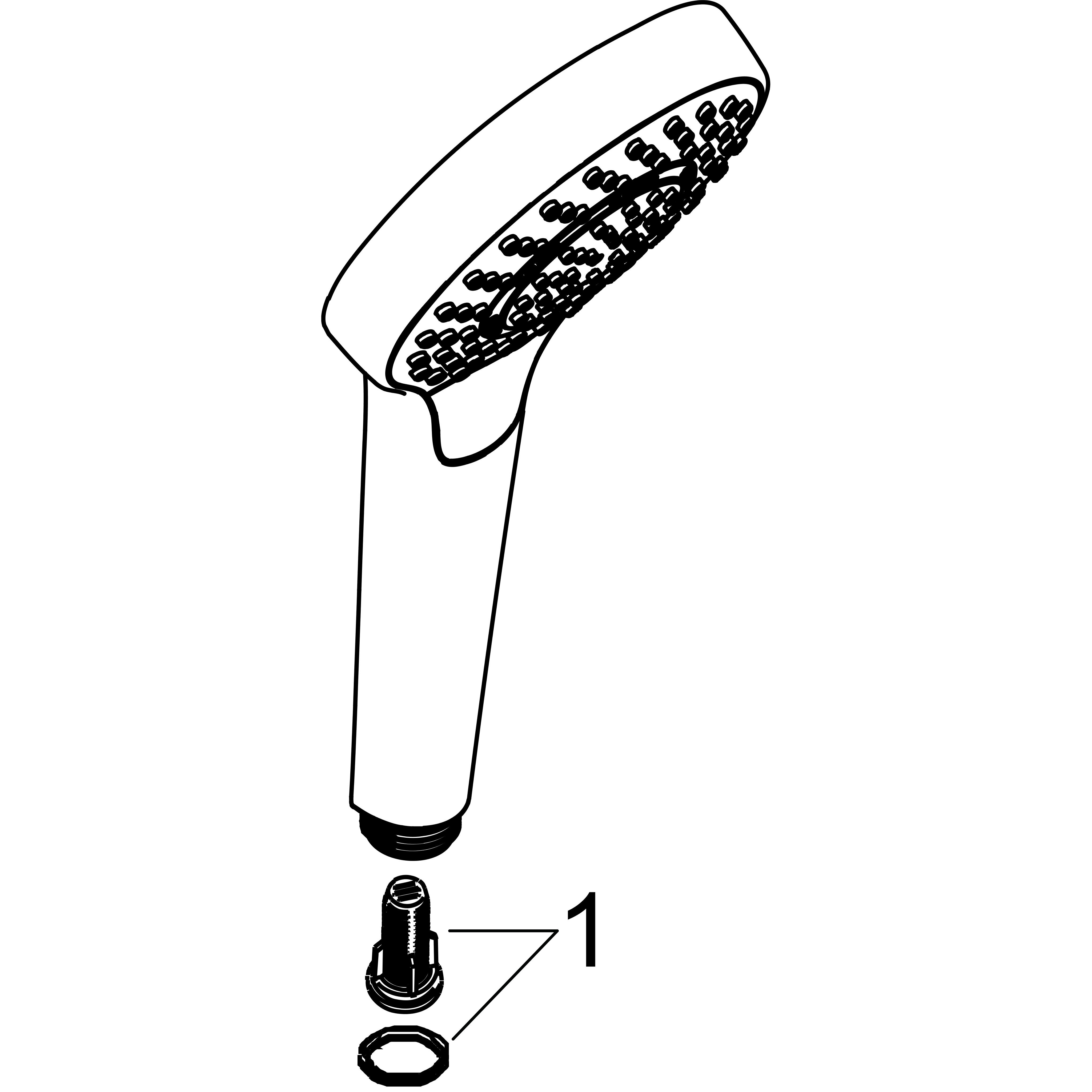 hansgrohe Käsisuihku hansgrohe 26800400 croma select s multi