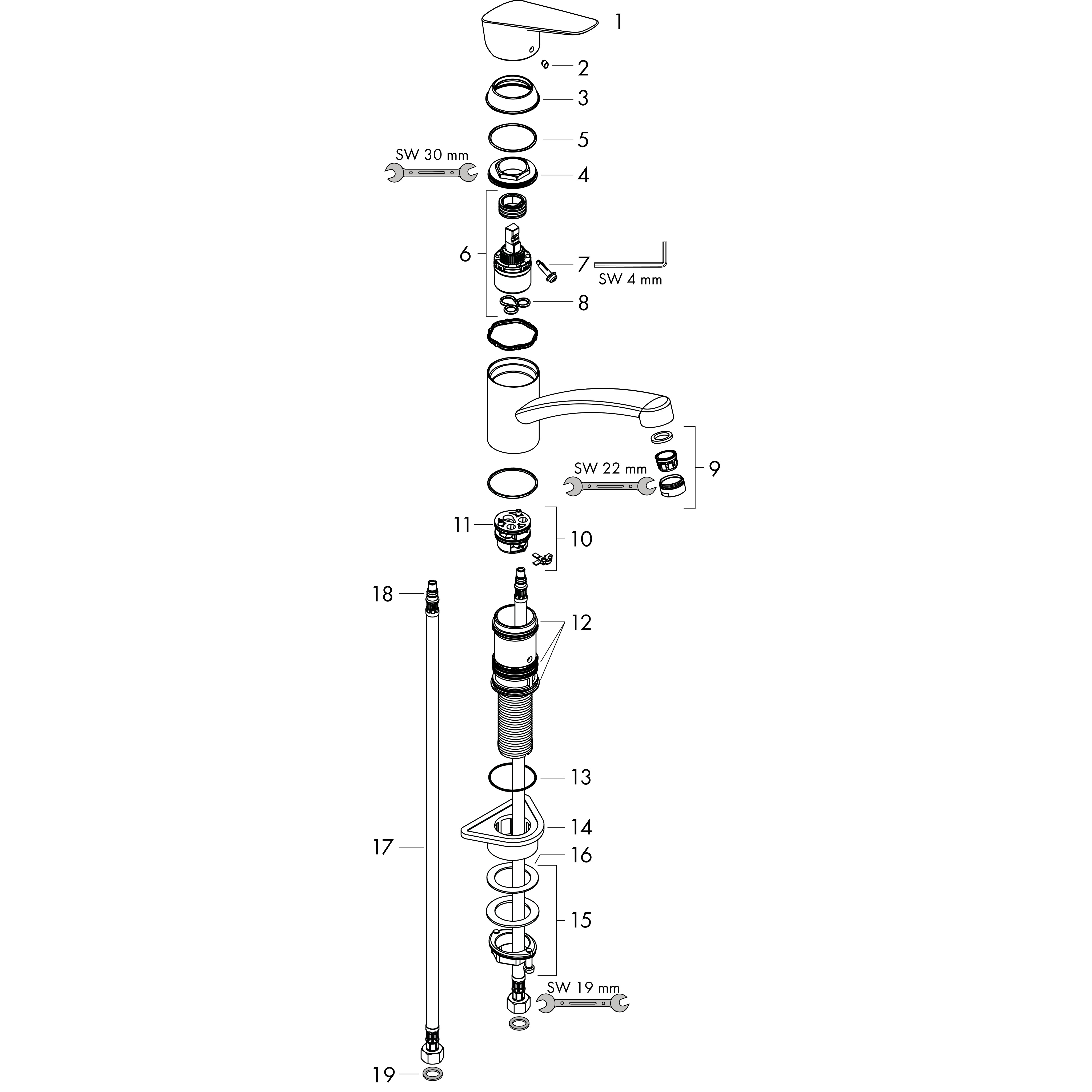 hansgrohe Köksblandare hansgrohe 71830000 logis 120