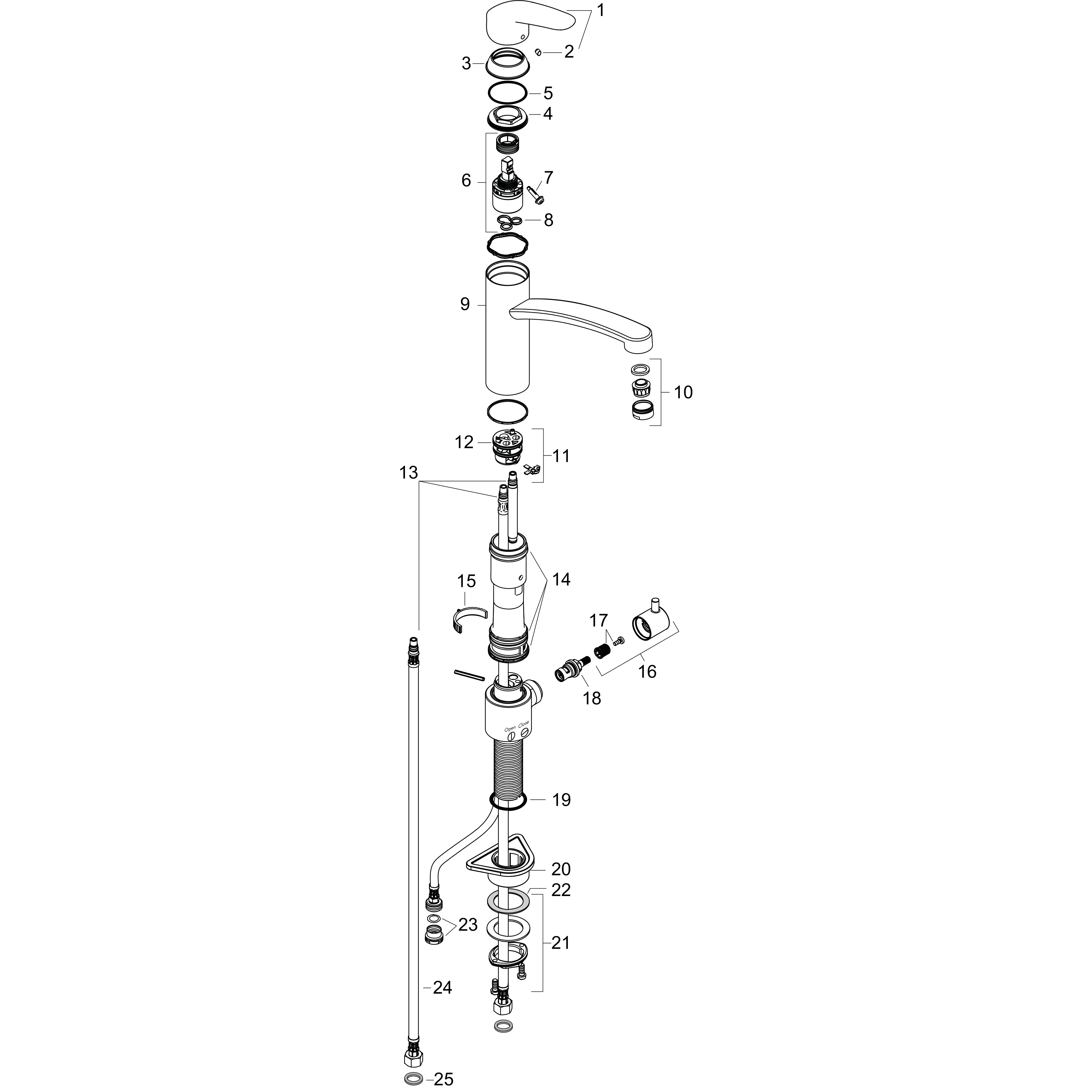 hansgrohe Kitchen mixer hansgrohe 31842000 focus 200