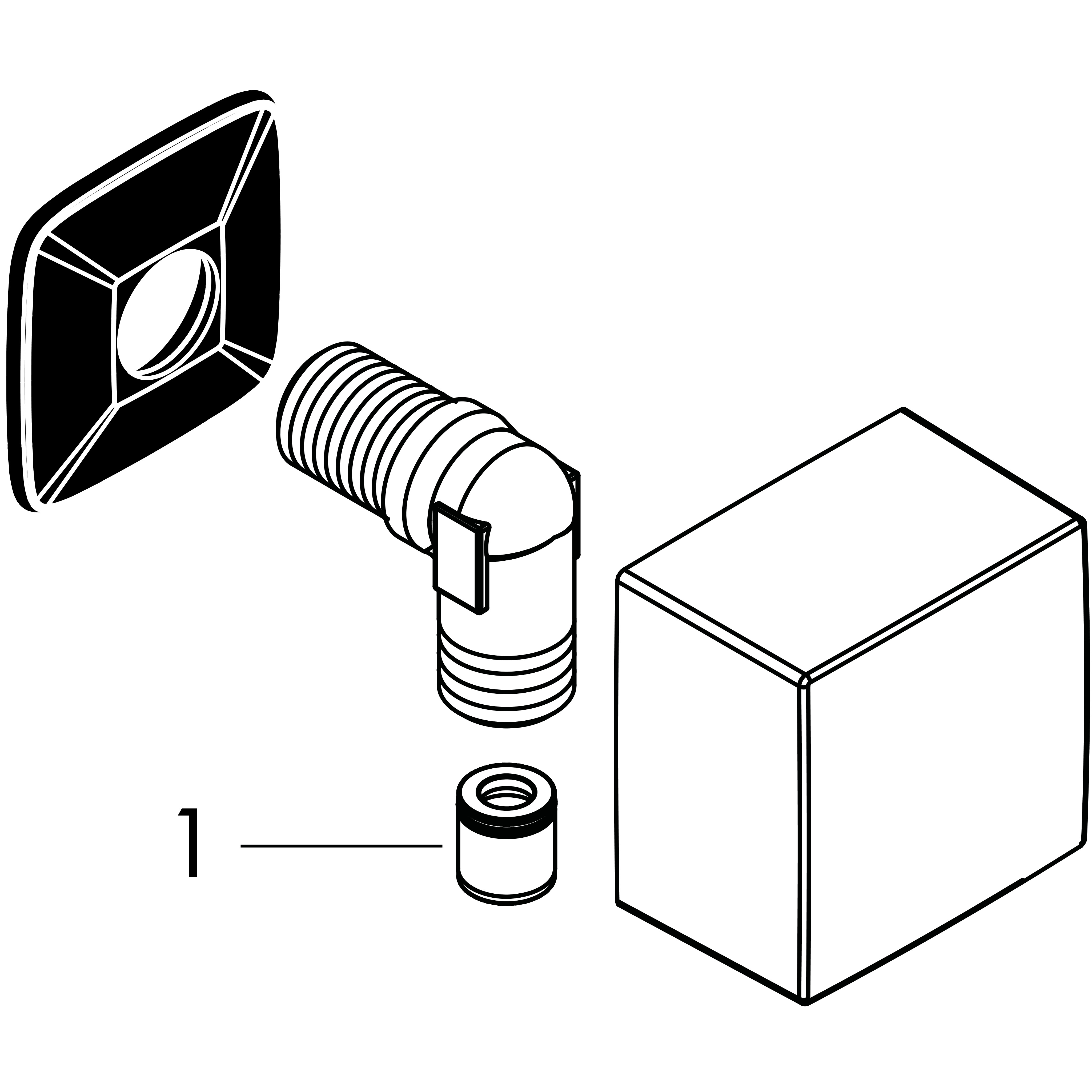 hansgrohe Seinäliitin hansgrohe 26455000 fixfit square