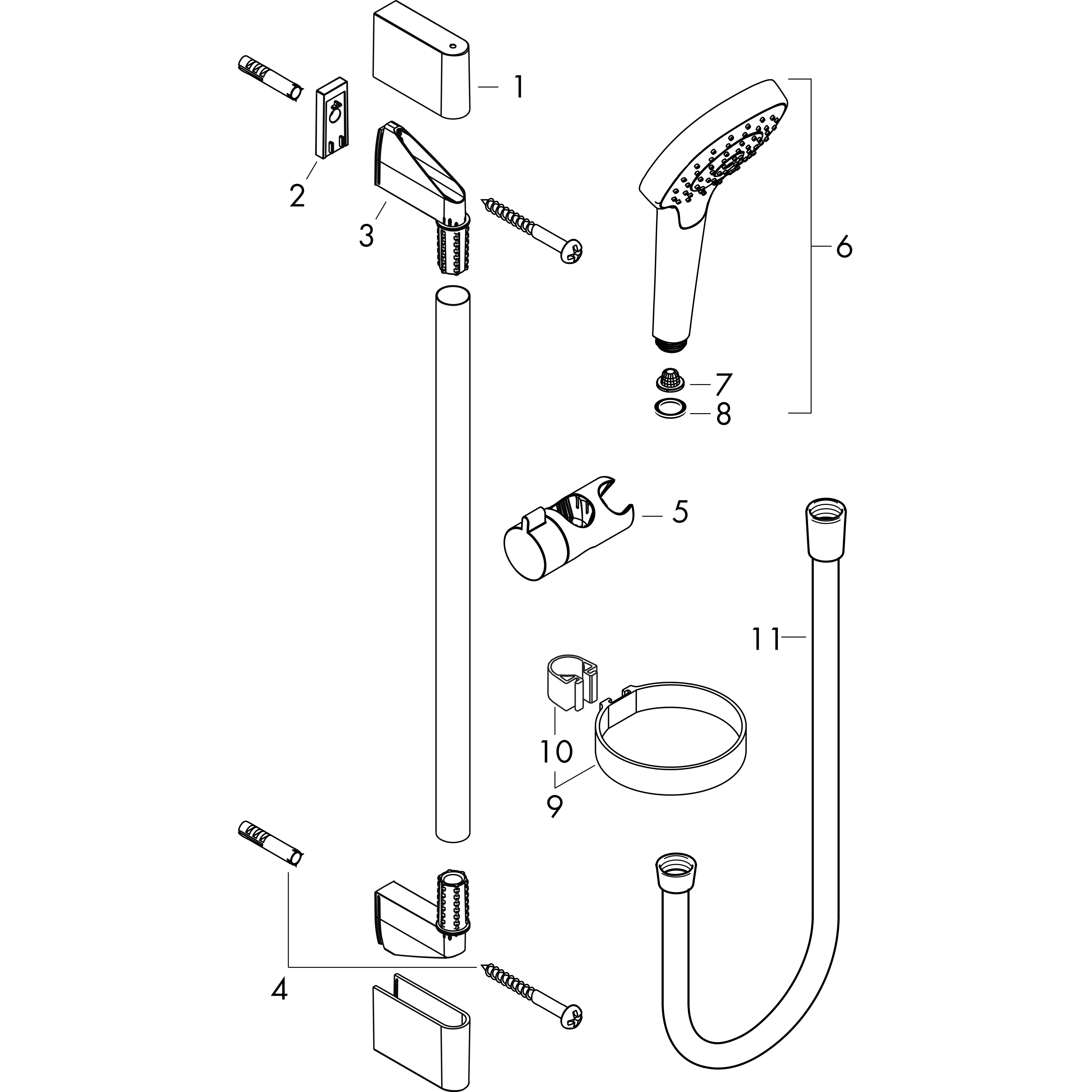 hansgrohe Suihkusetti hansgrohe 26566400 croma select s vario