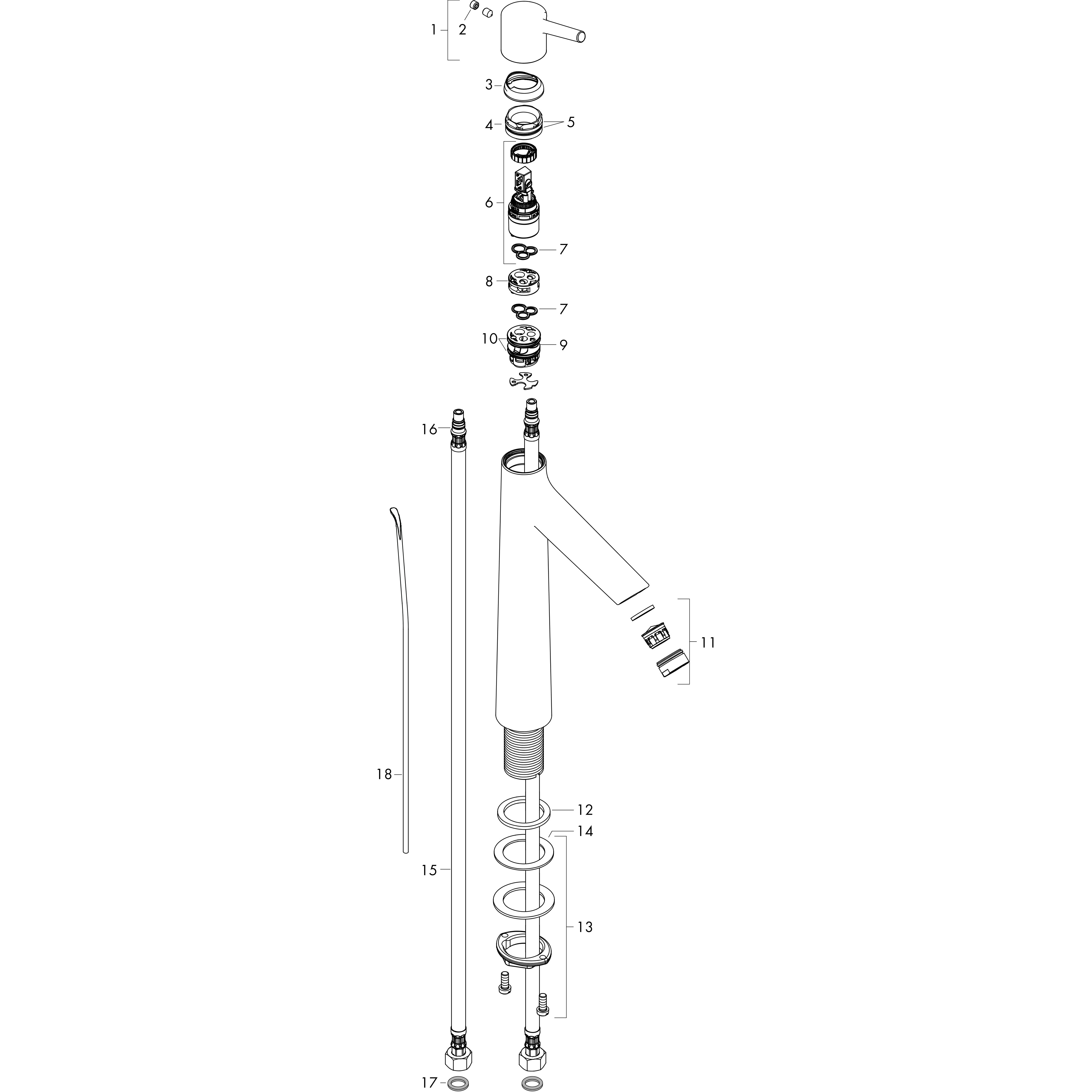 hansgrohe Pesuallashana hansgrohe 72031000 talis s 190 vpv