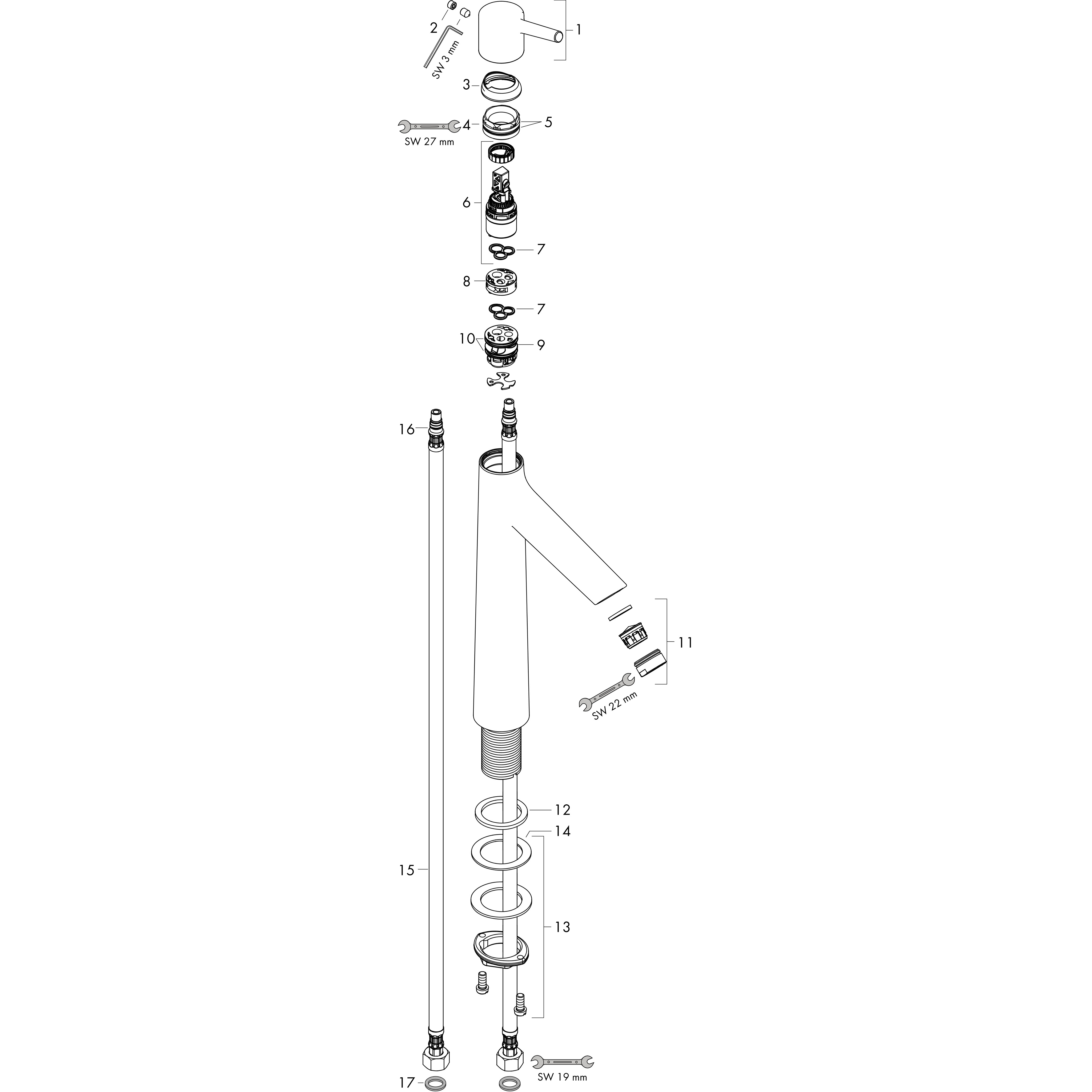 hansgrohe Pesuallashana hansgrohe 72032000 talis s 190