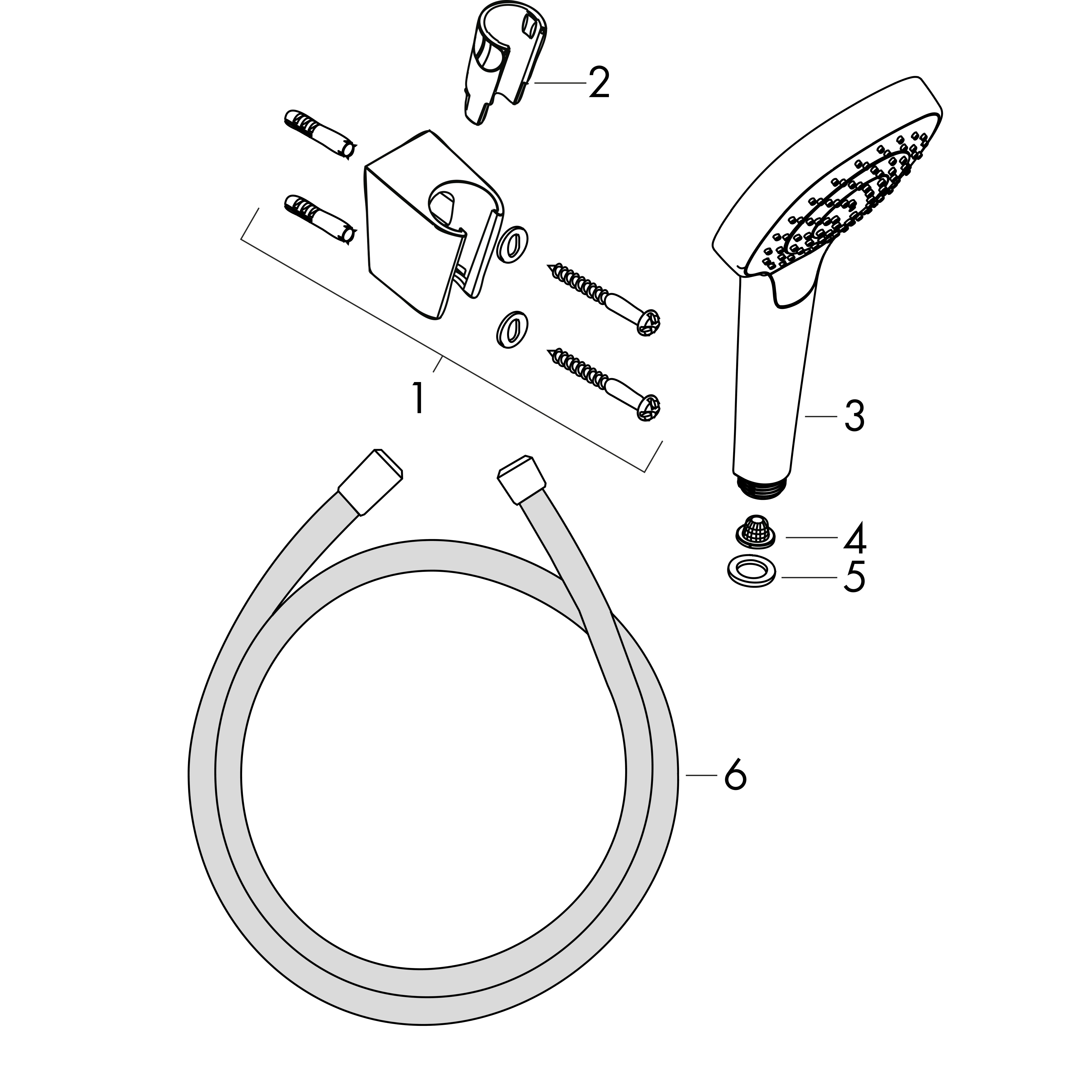 hansgrohe Käsisuihkusetti hansgrohe 26412400 croma select e
