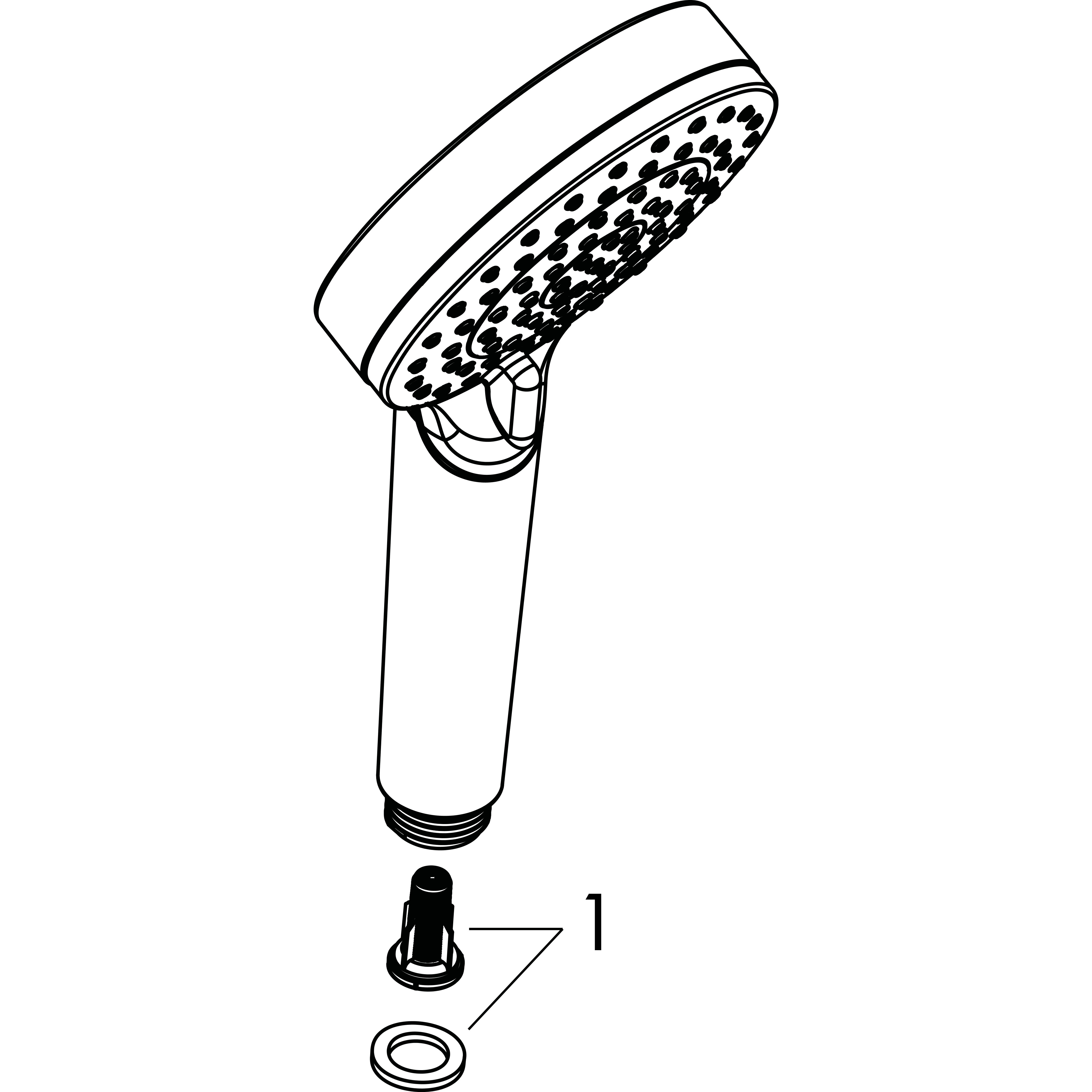 hansgrohe Hg crometta vario hånddusj hvit/krom