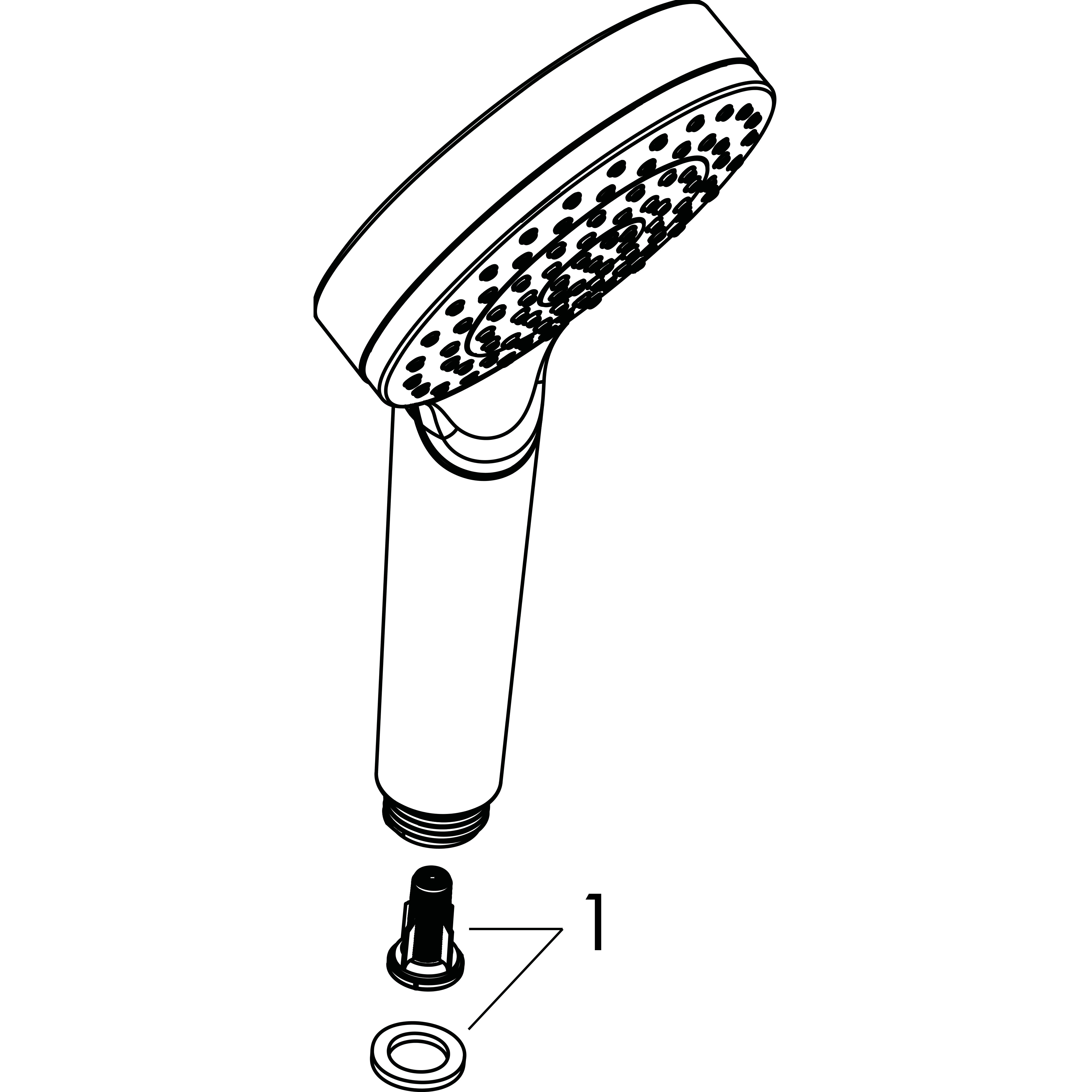 hansgrohe Käsisuihku hansgrohe 26331400 crometta 1jet