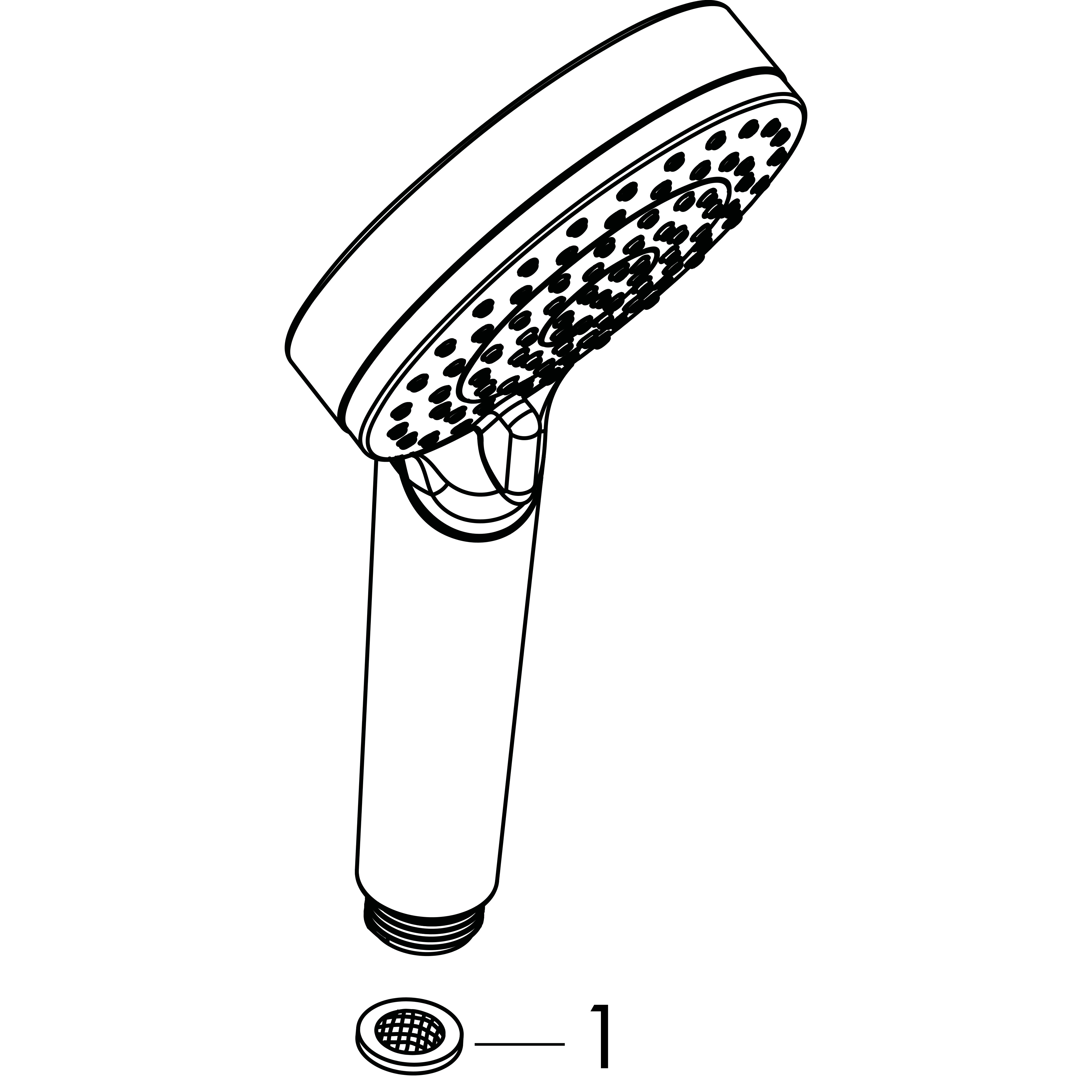 hansgrohe Hand shower 26332400 crometta vario eco