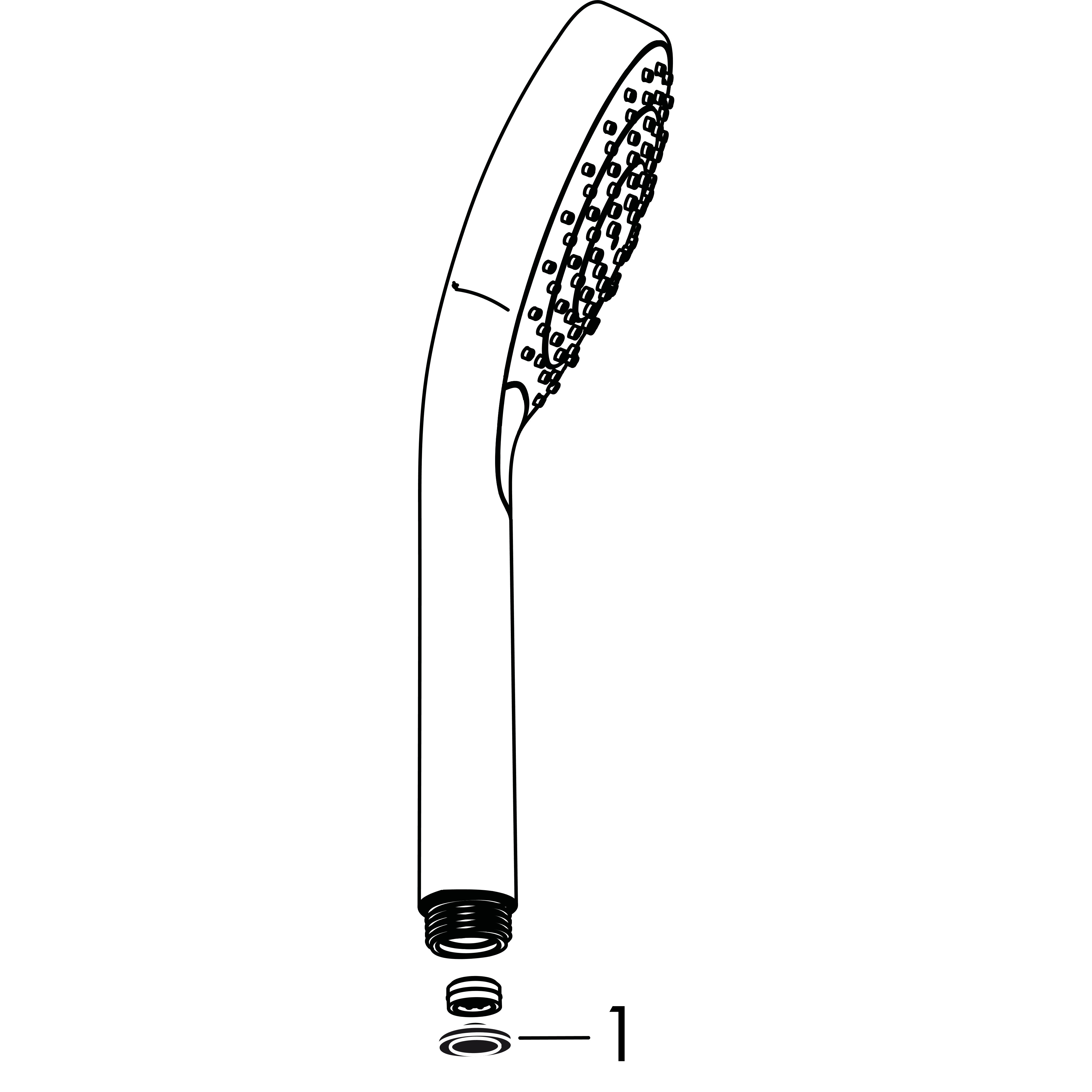 hansgrohe Handdusch hansgrohe 26806400 croma select s eco 7l