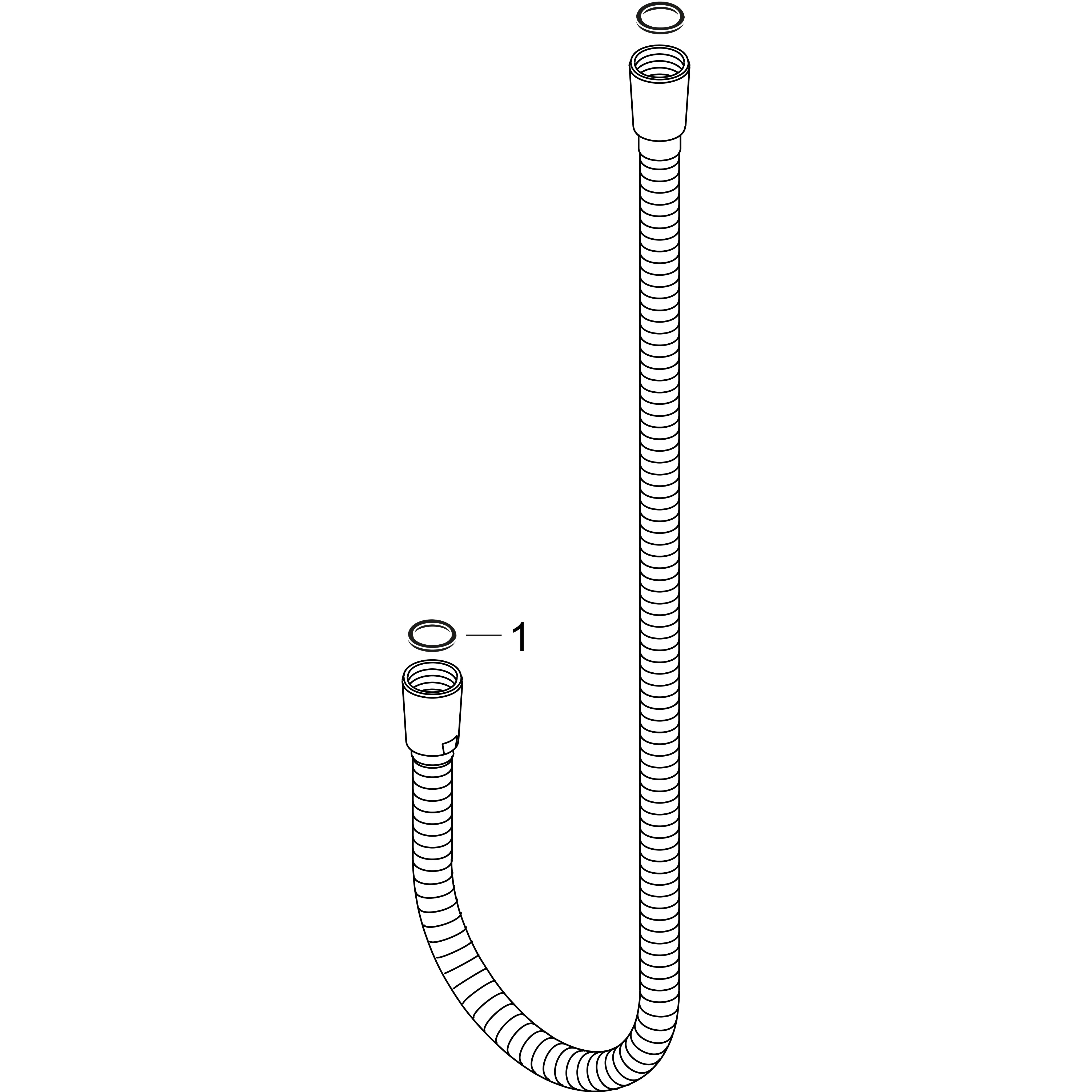 axor Duschslang hansgrohe 28116820 axor montreux 1,60m
