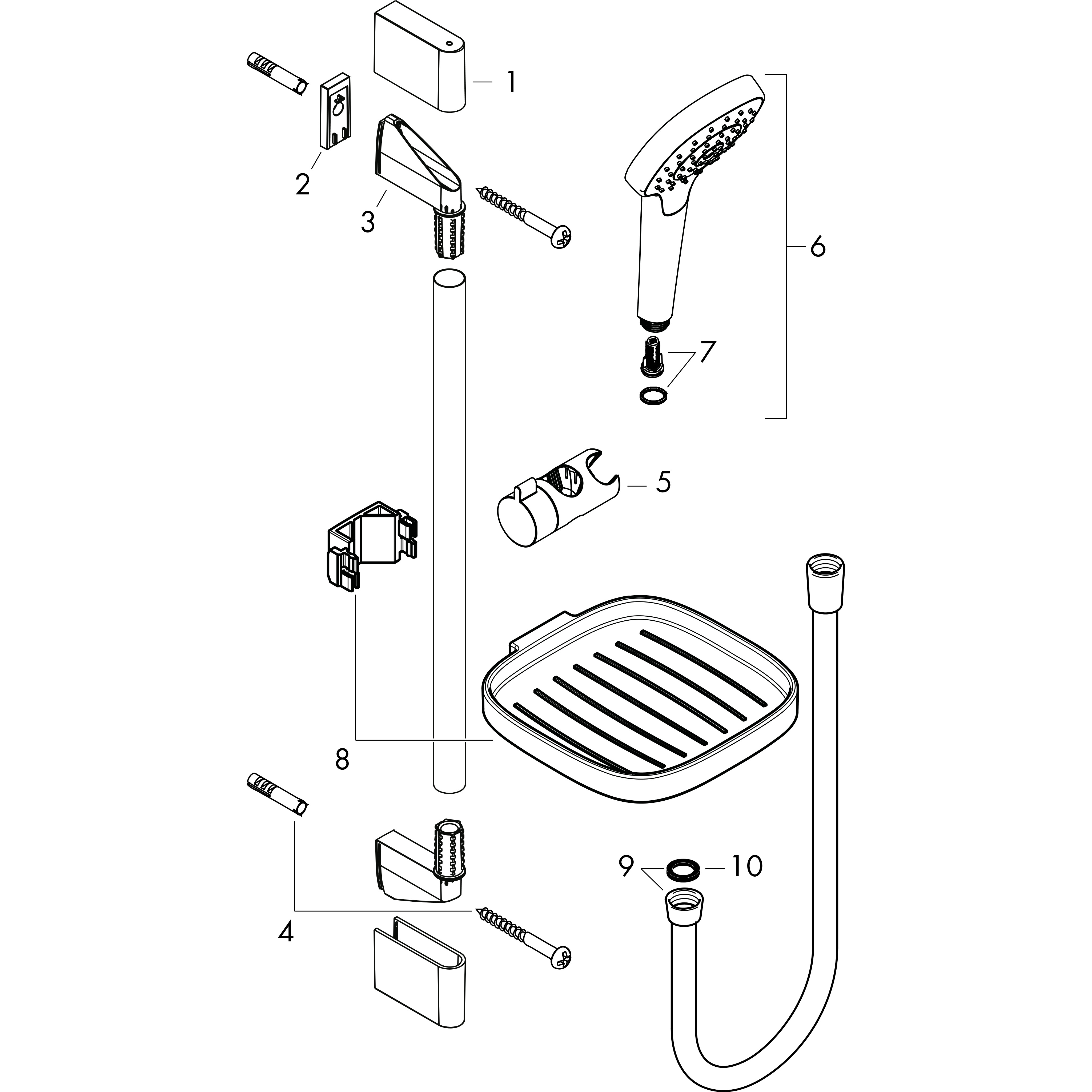 hansgrohe Suihkusetti hansgrohe 26586400 croma select e vario