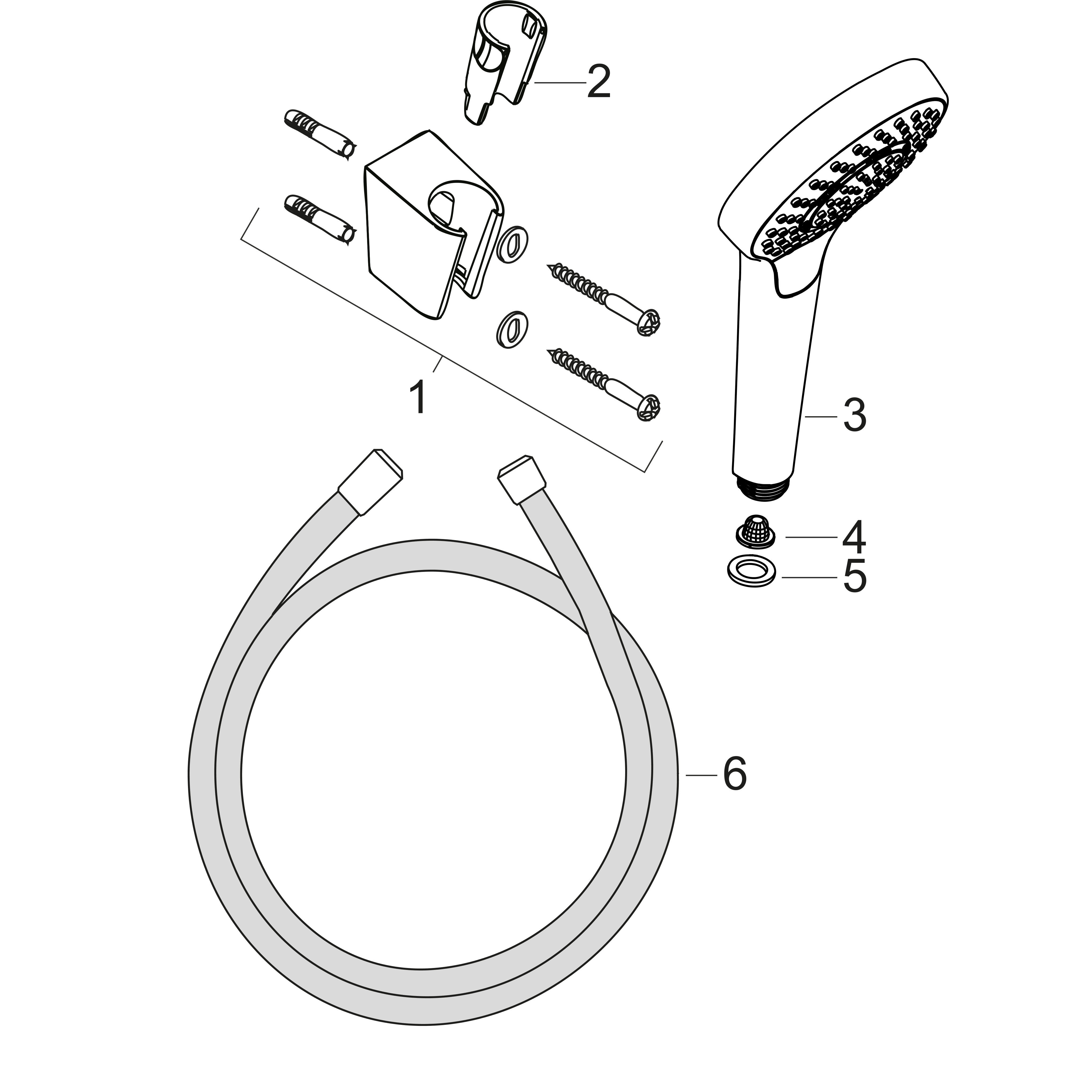 hansgrohe Käsisuihkusetti hansgrohe 26411400 croma select s