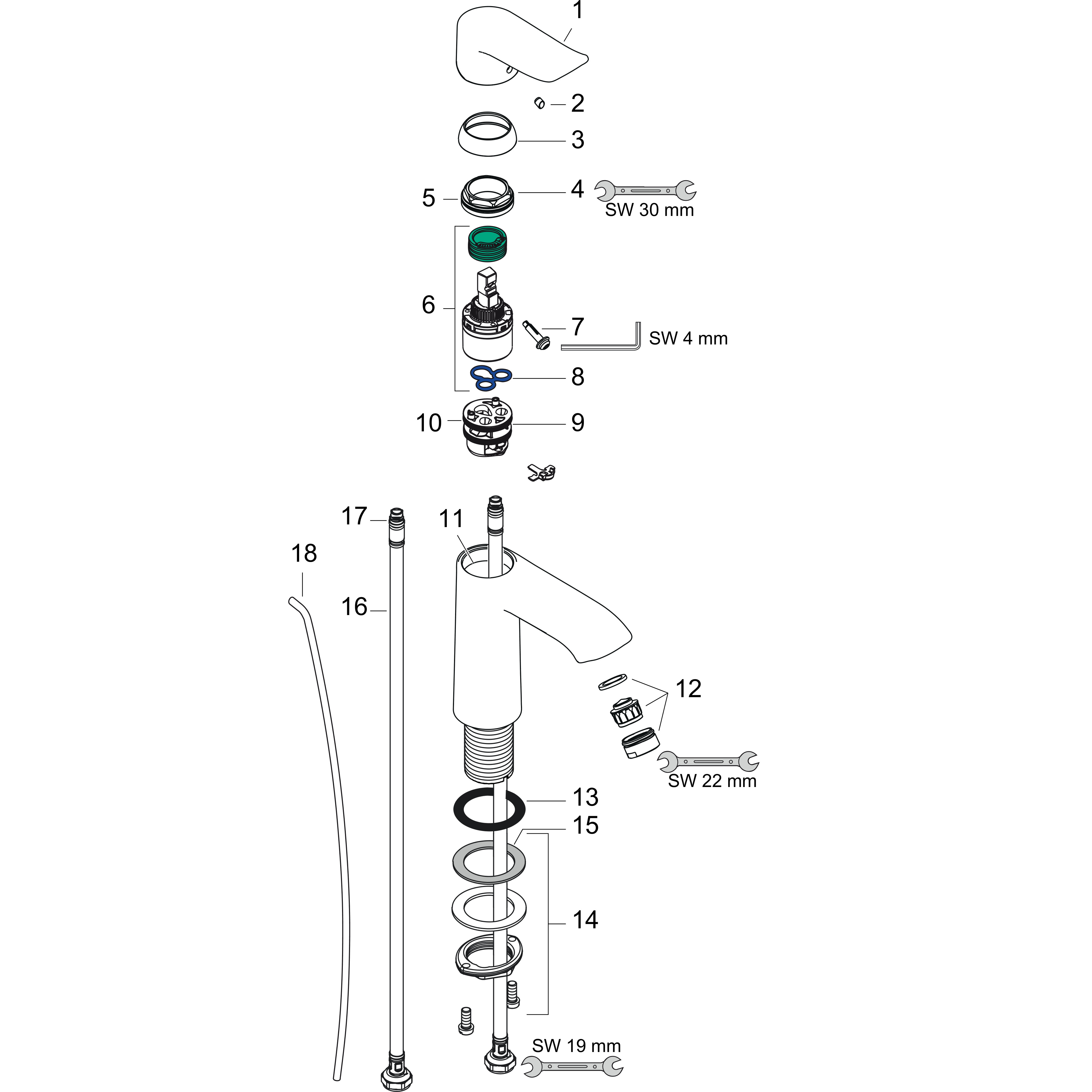 hansgrohe Pesuallashana hansgrohe 31080000 metris 110