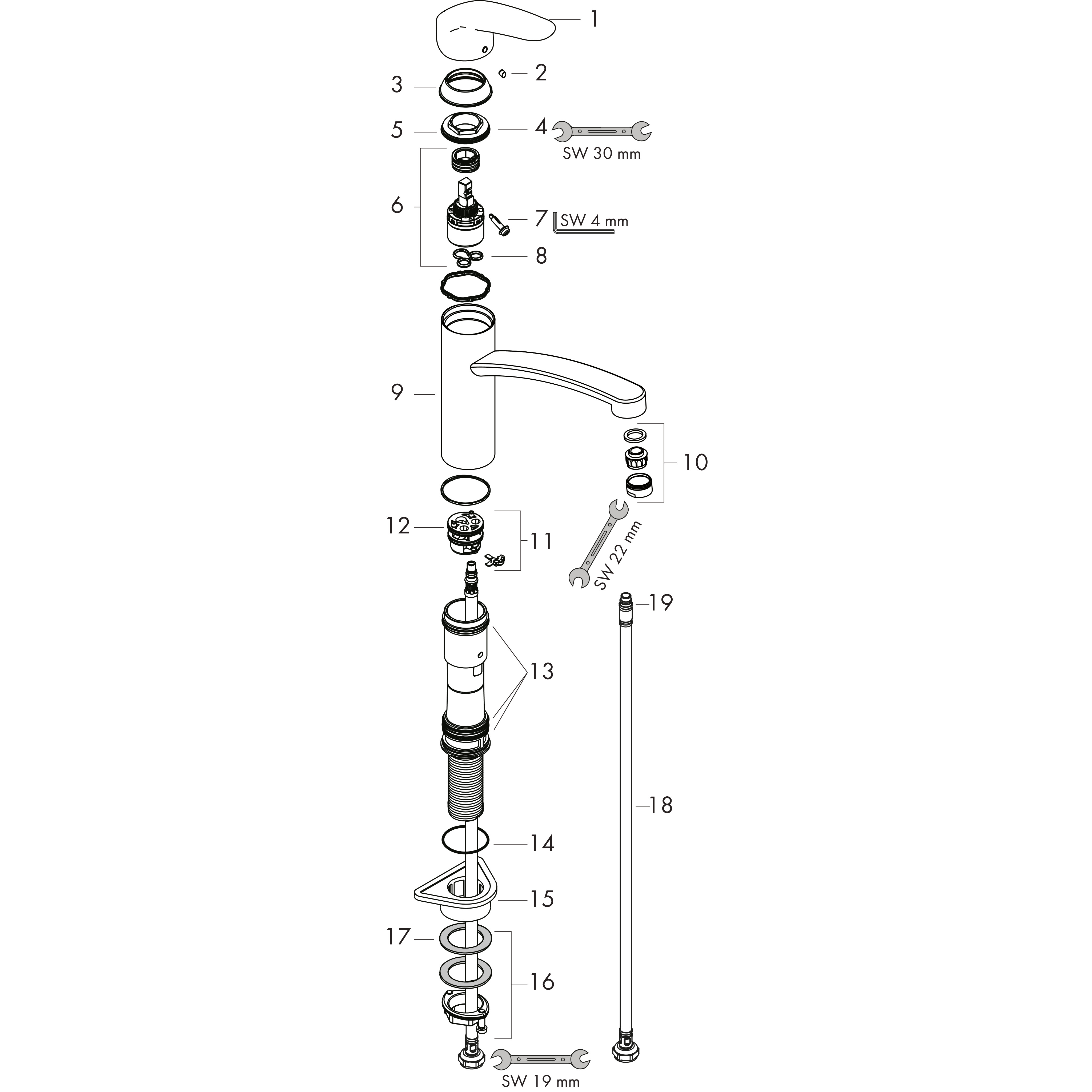 hansgrohe Keittiöhana hansgrohe 31806000 focus