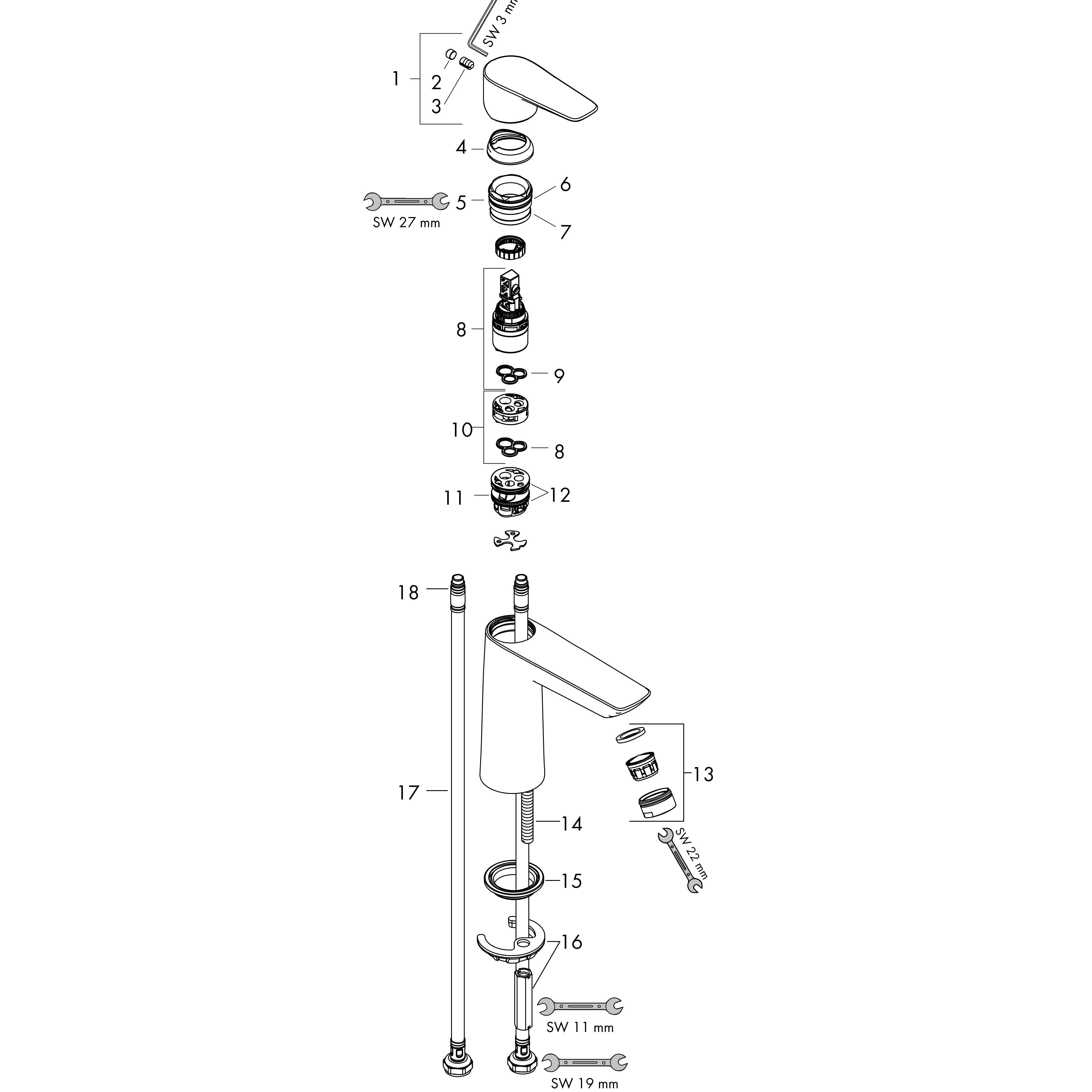 hansgrohe Pesuallashana hansgrohe 71785000 talis e80 kromi