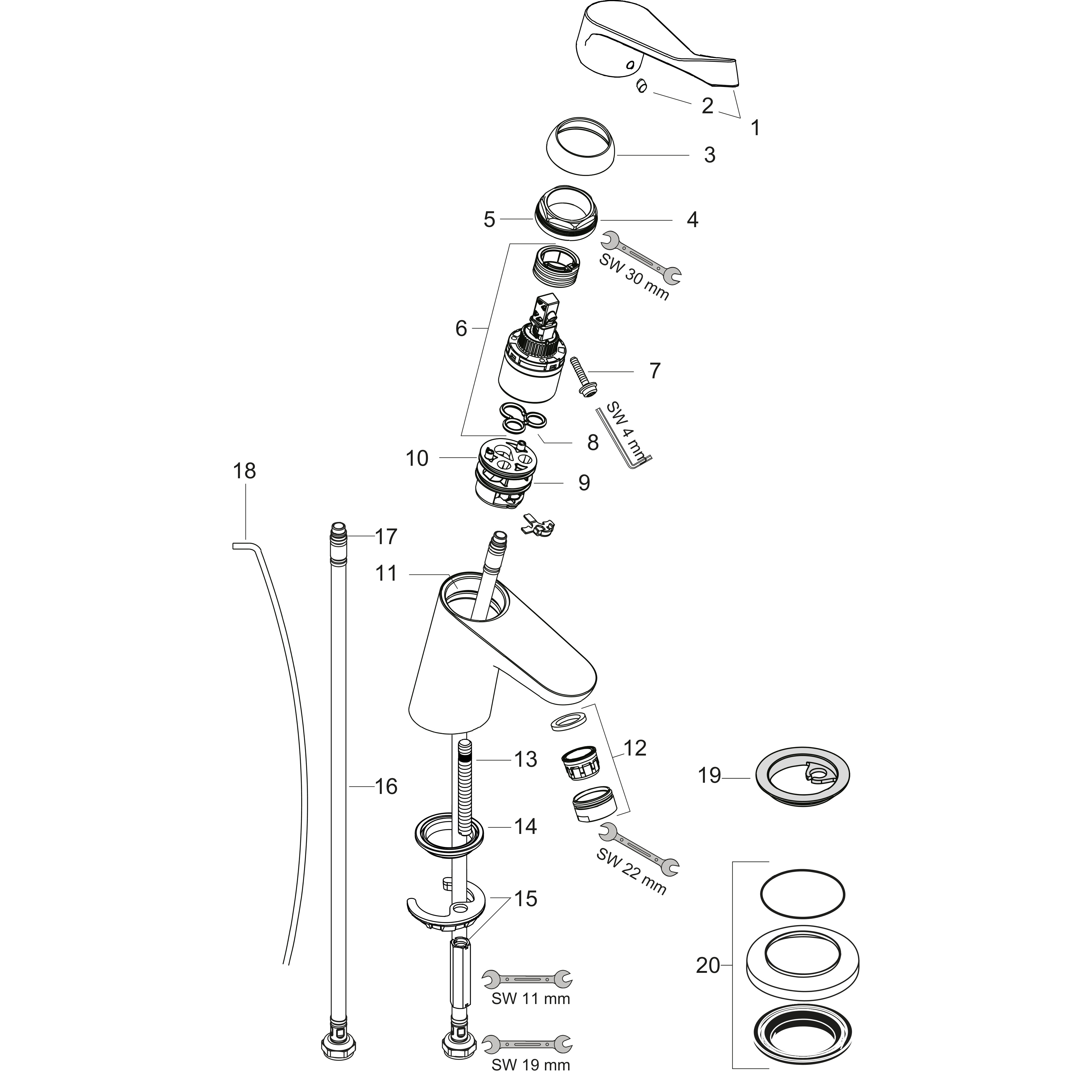 hansgrohe Pesuallashana hansgrohe 31910000 focus care 70