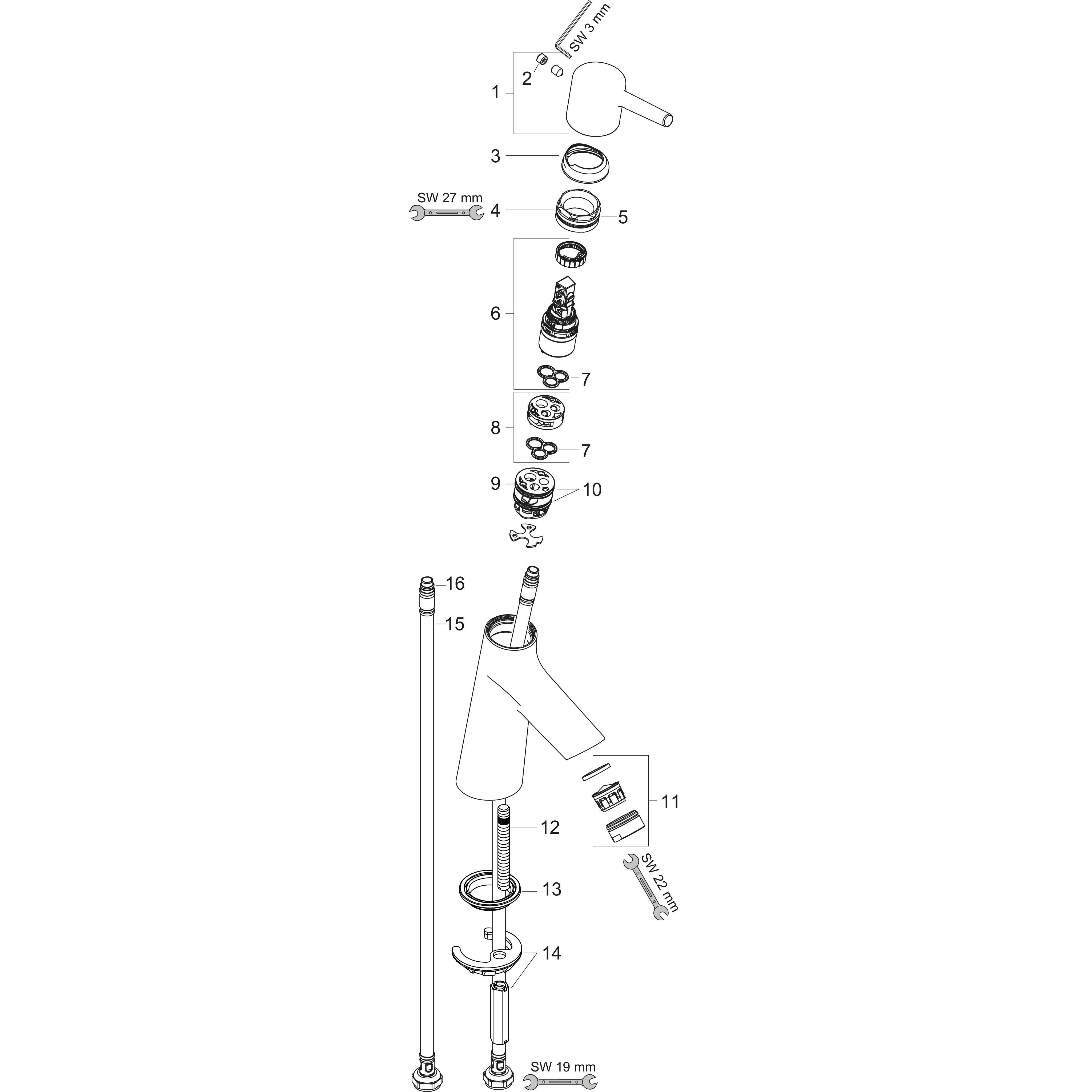 hansgrohe Pesuallashana hansgrohe 72039000 talis s80 kromi