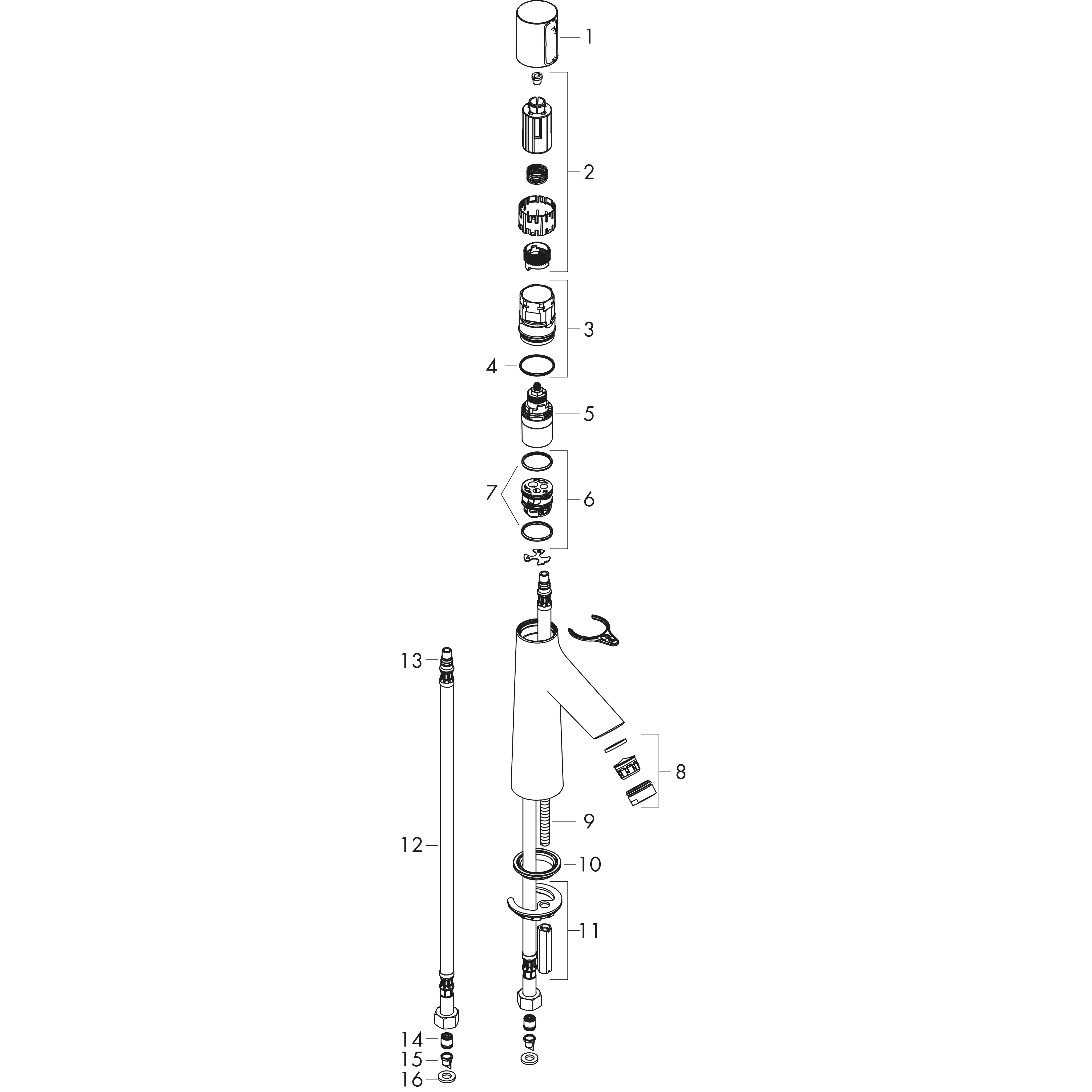 hansgrohe Pesuallashana hansgrohe 72043000 talis select s 100