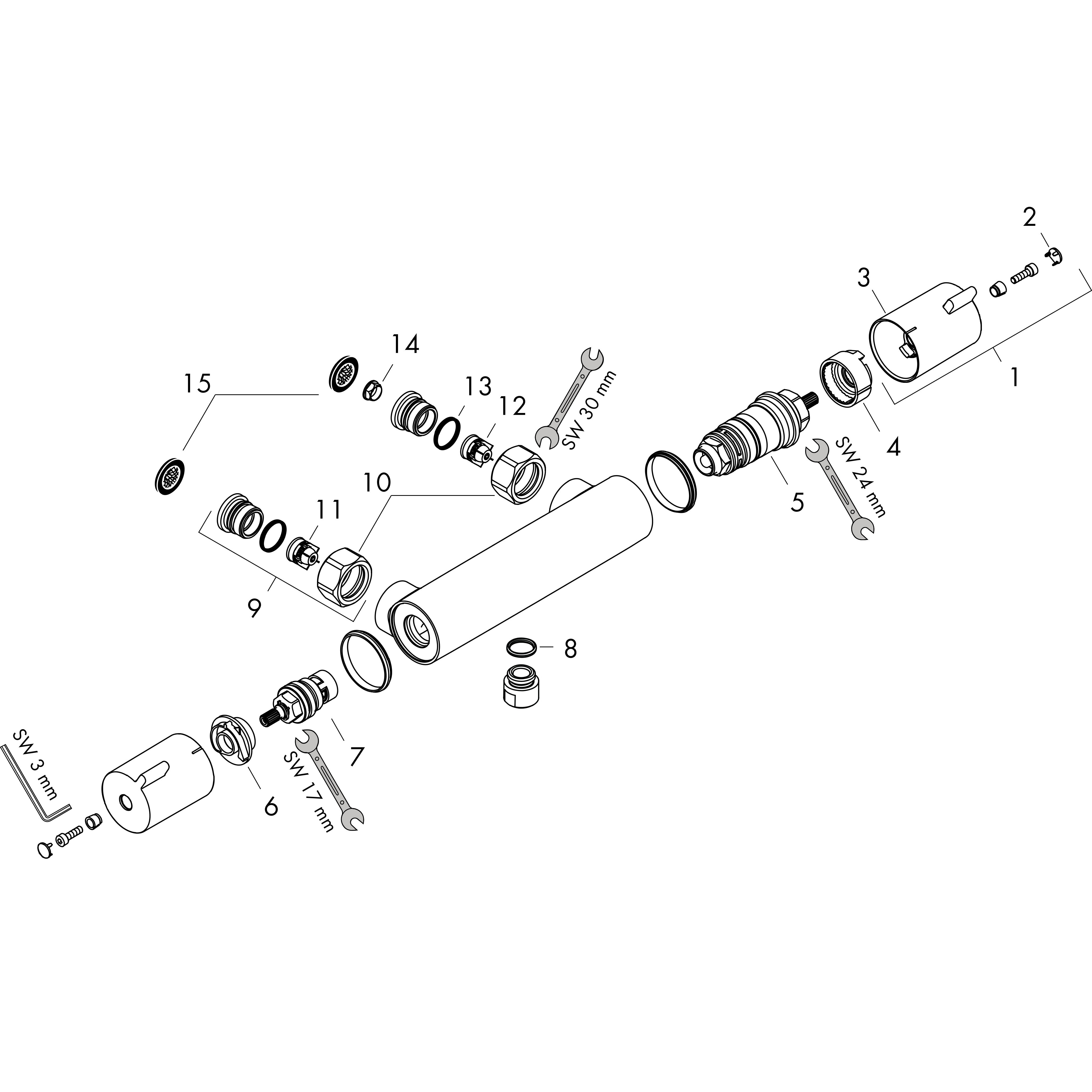 hansgrohe Suihkuhana hansgrohe 13206000 ecostat 1001 cl term.