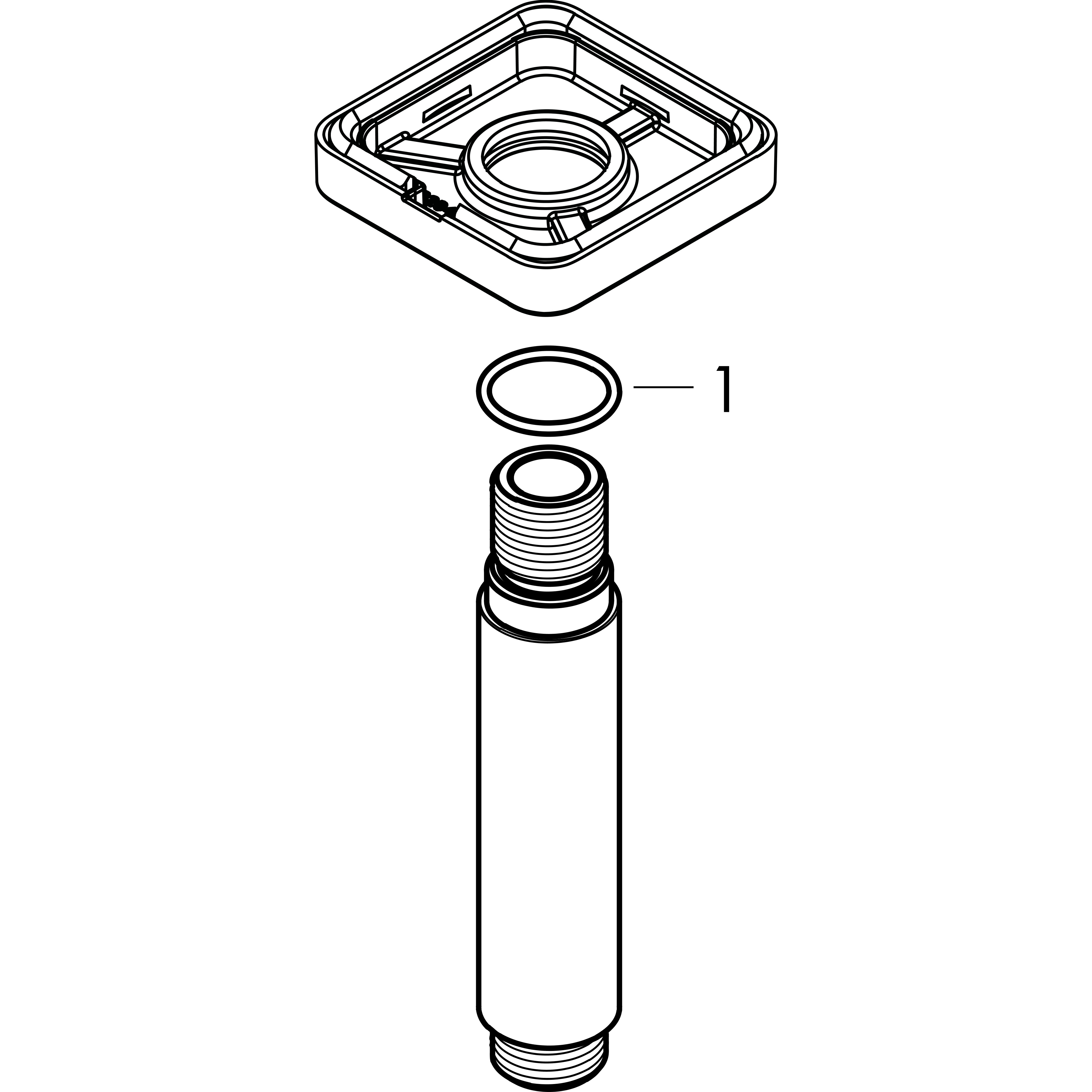 hansgrohe Kattoputki hansgrohe 26407670 vernis shape 300 must