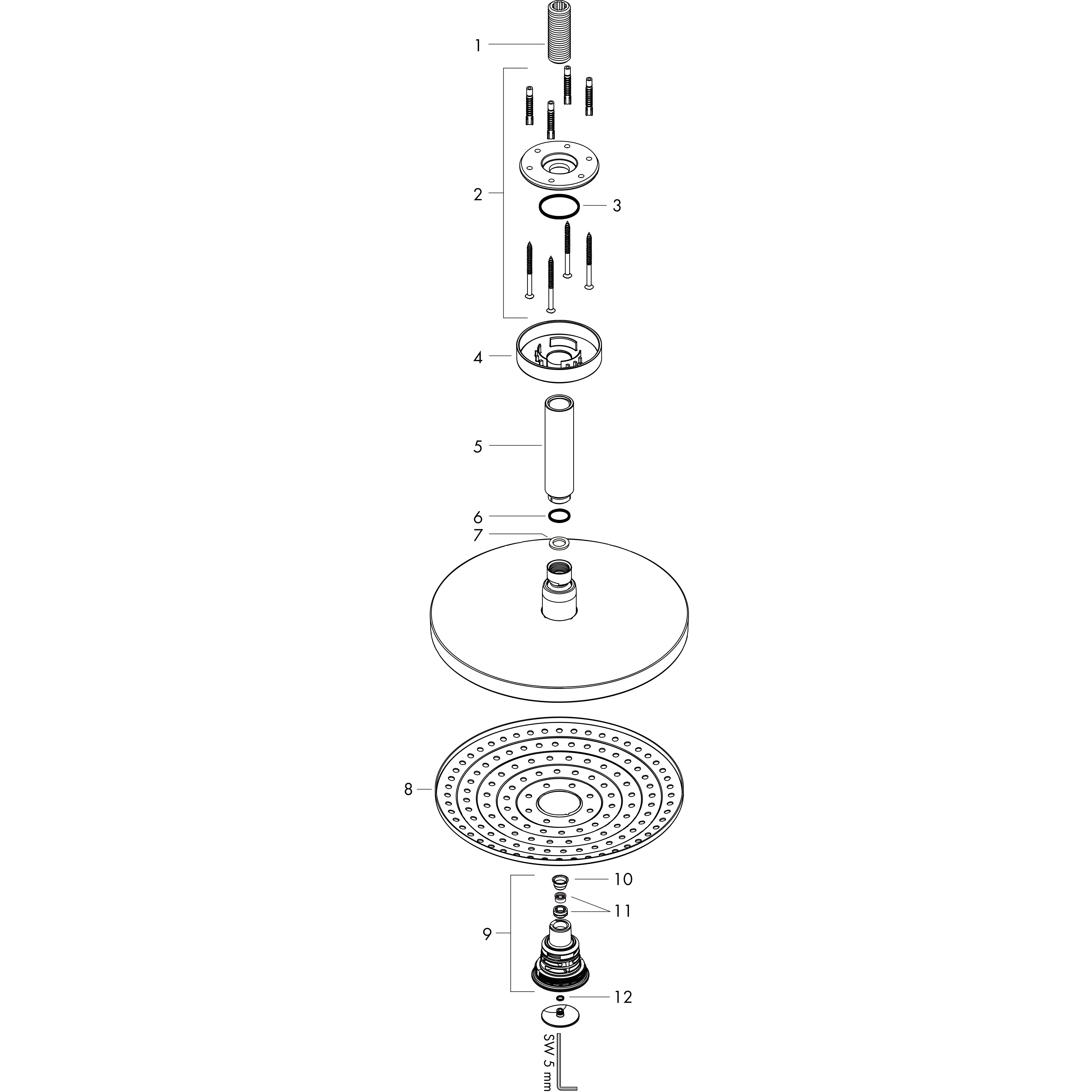 hansgrohe Inbyggnadsblandare hansgrohe 26469000 select s