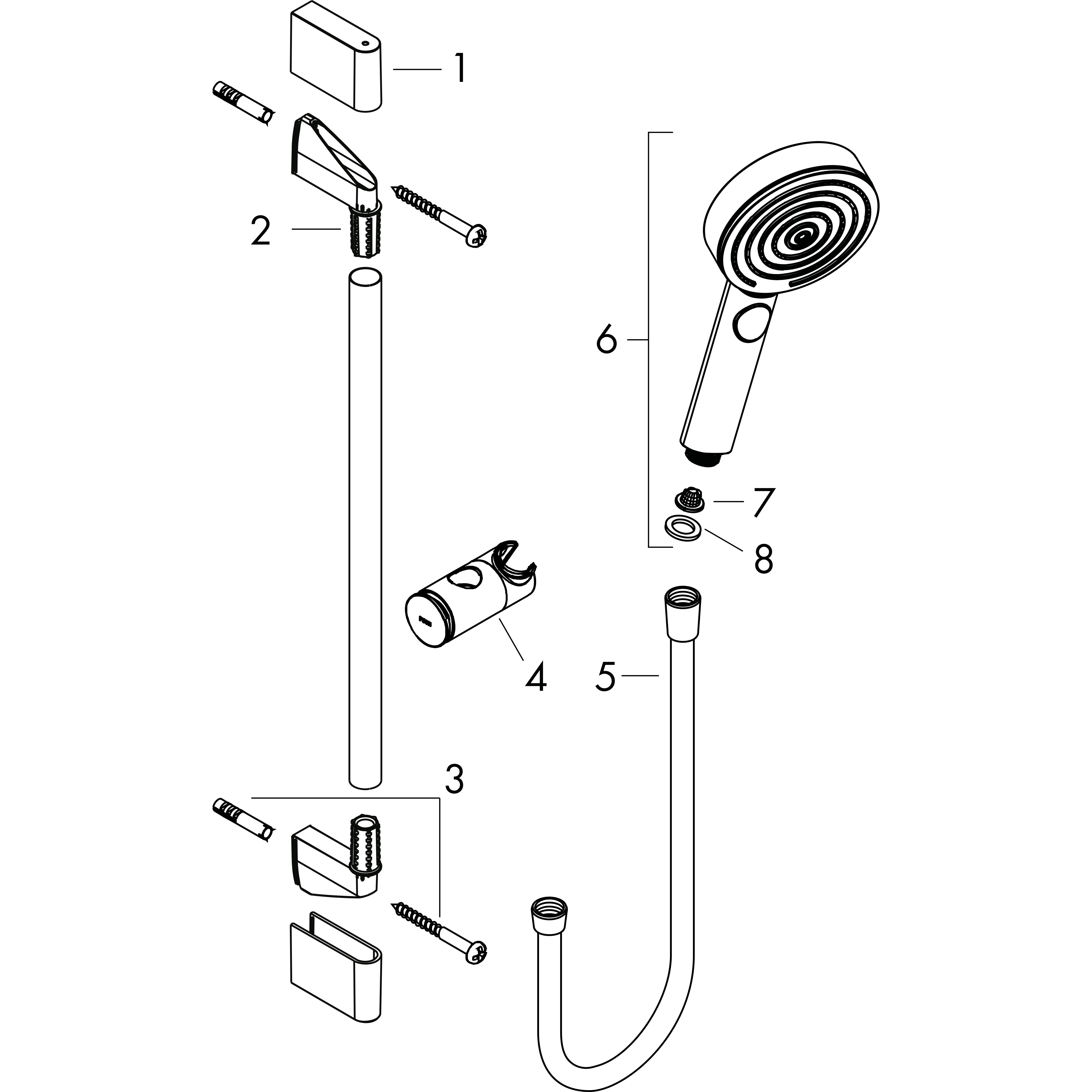 hansgrohe Shower set hansgrohe pulsify 105 3j relax 650 mb