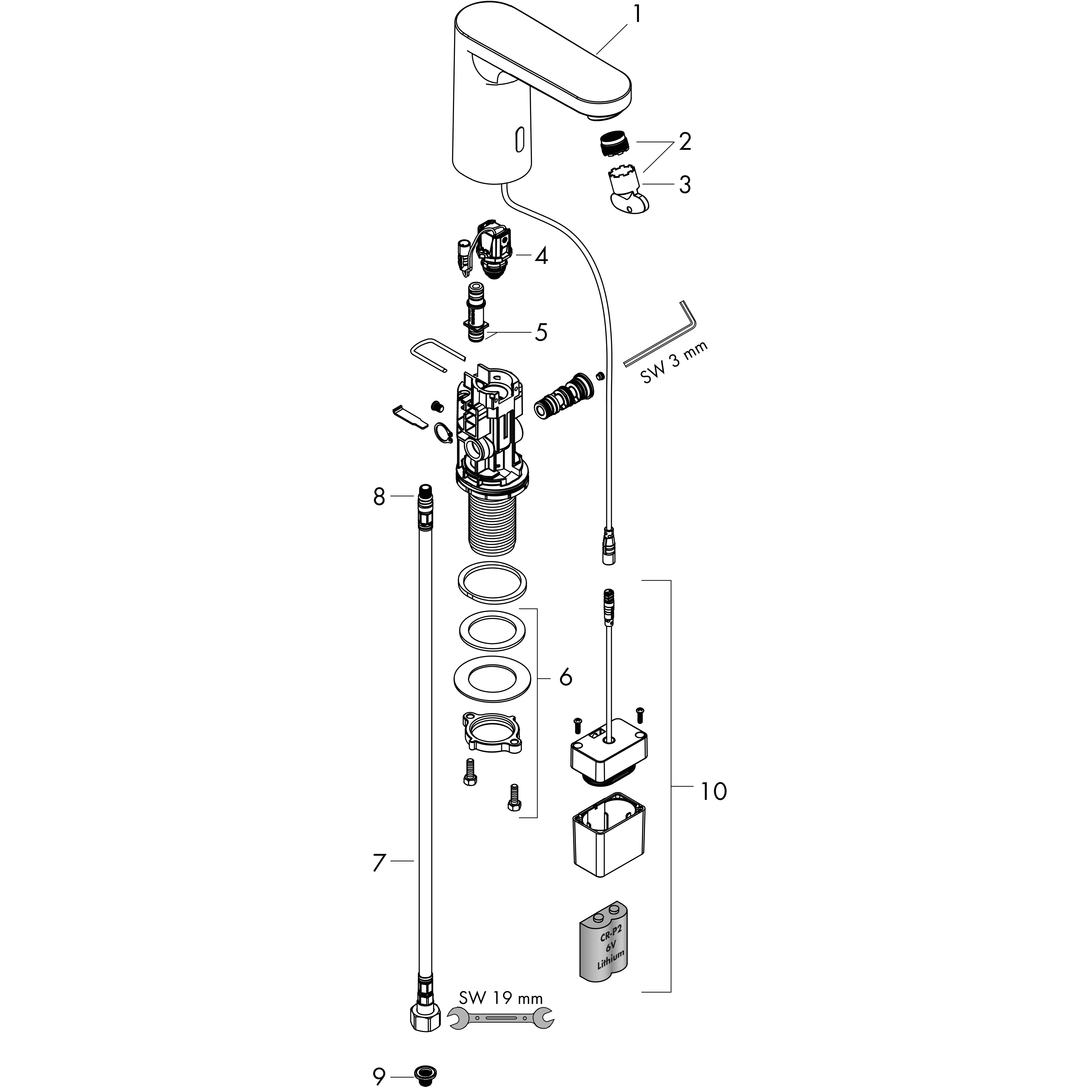 hansgrohe Pesuallashana hansgrohe 71503000 vernis bl kylmä paris