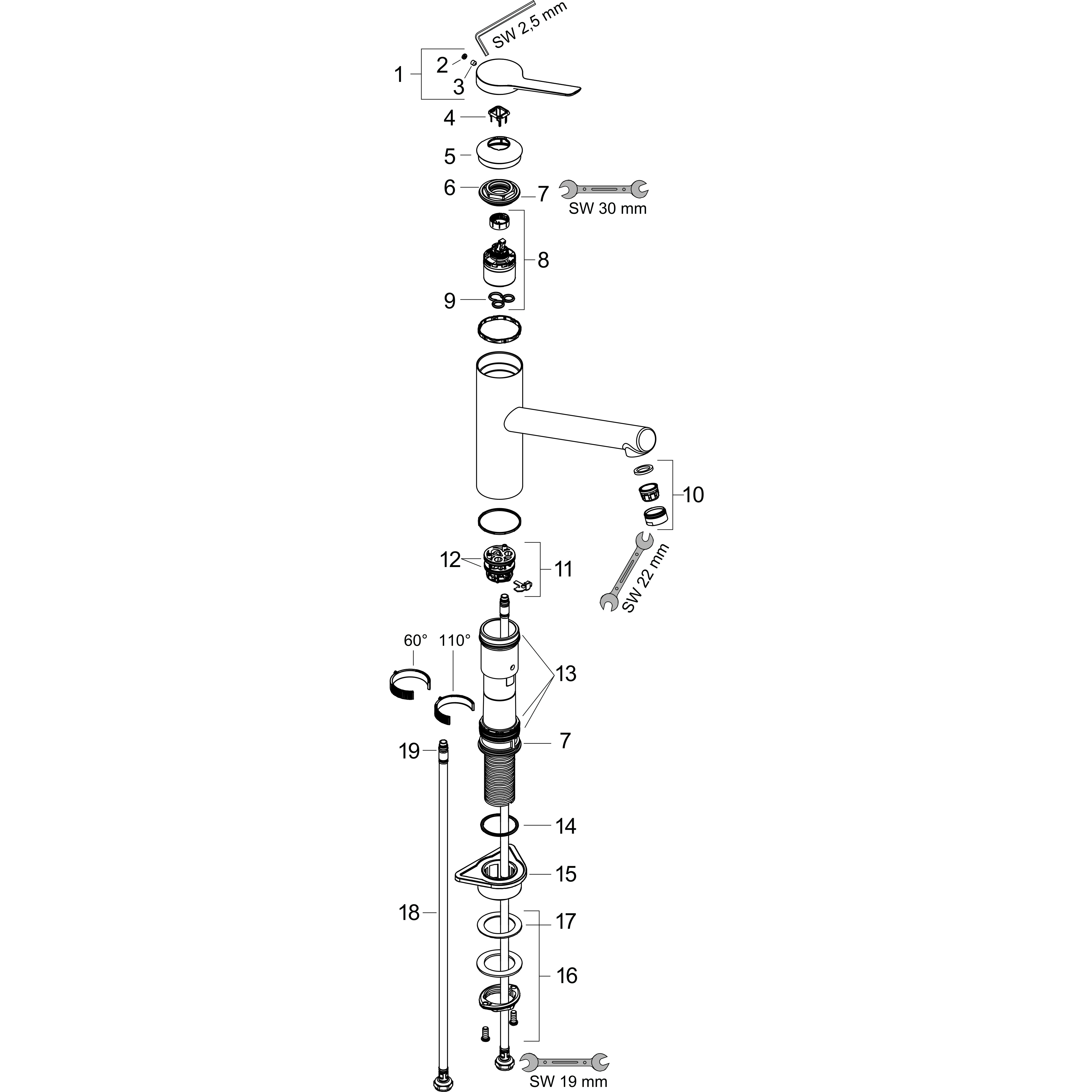 hansgrohe Kitchen mixer hansgrohe zesis m33 150 1j chrom