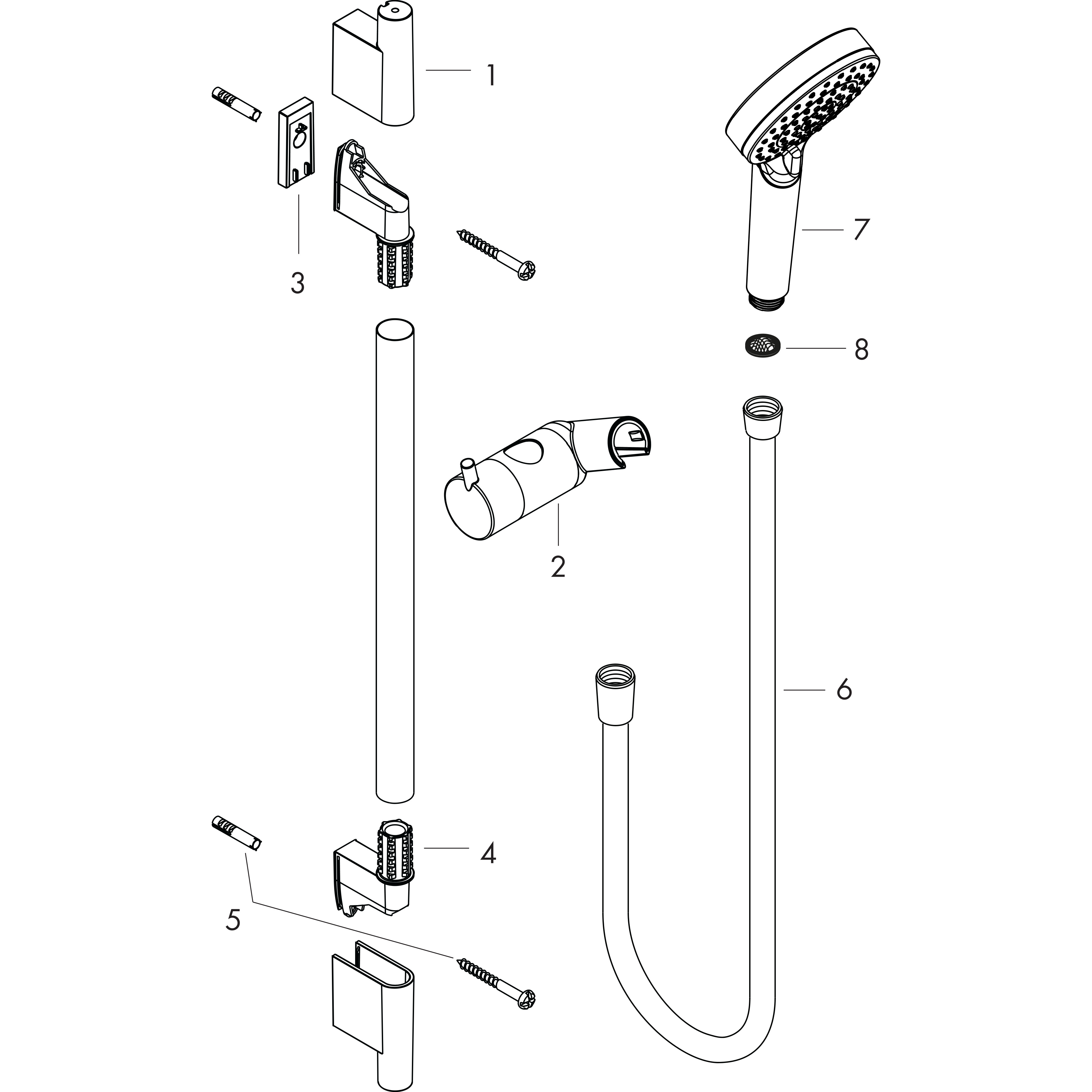 hansgrohe Shower set hansgrohe vernis shape vario 650 m.bl