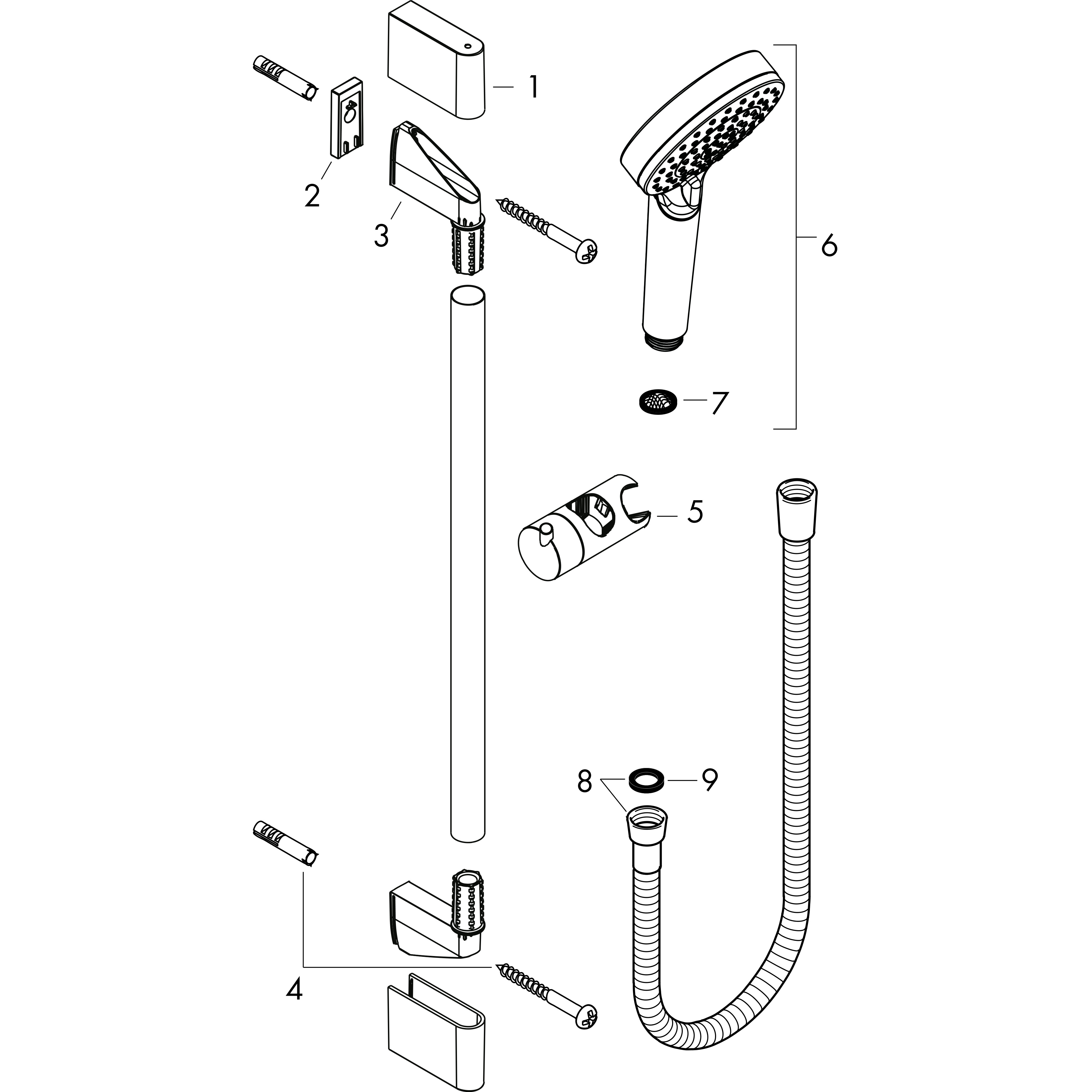 hansgrohe Shower set hansgrohe vernis blend vario 650 chrom